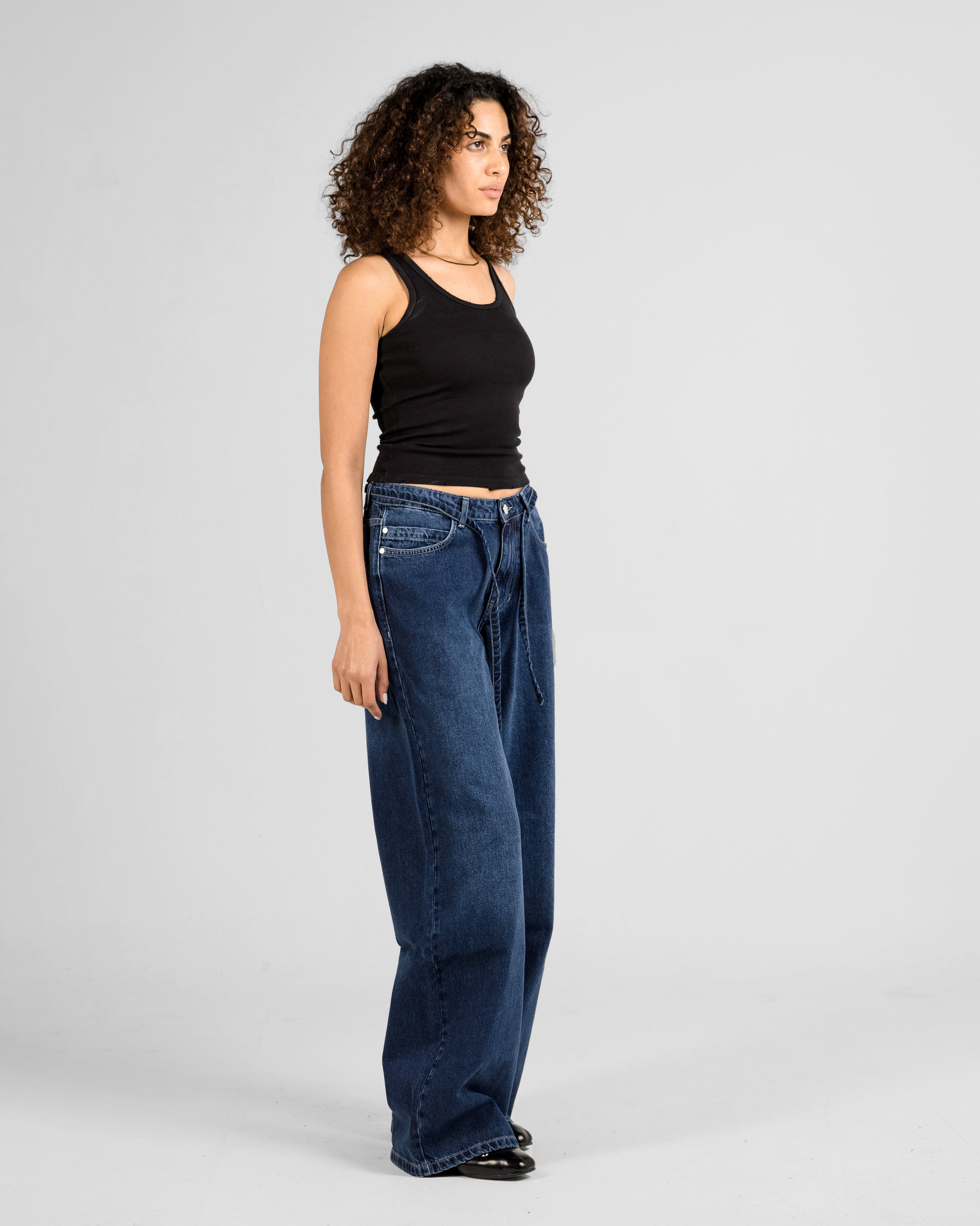 DRAWSTRING ULTRA BAGGY JEANS
