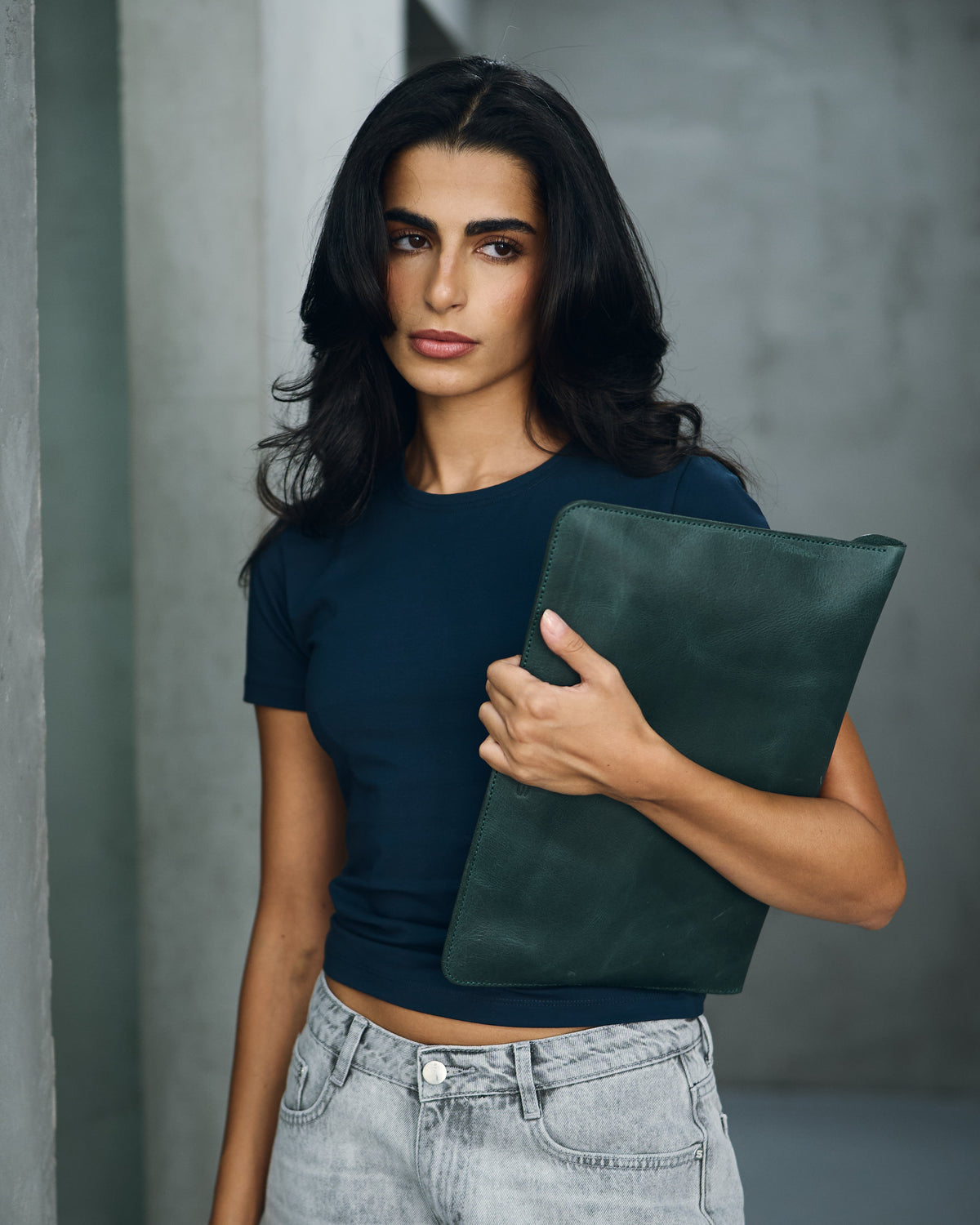 Forest Green Envelope Genuine Sleeve