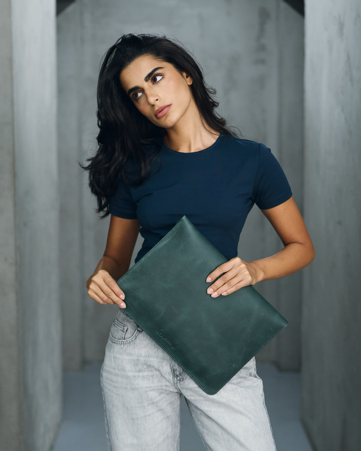 Forest Green Envelope Genuine Sleeve