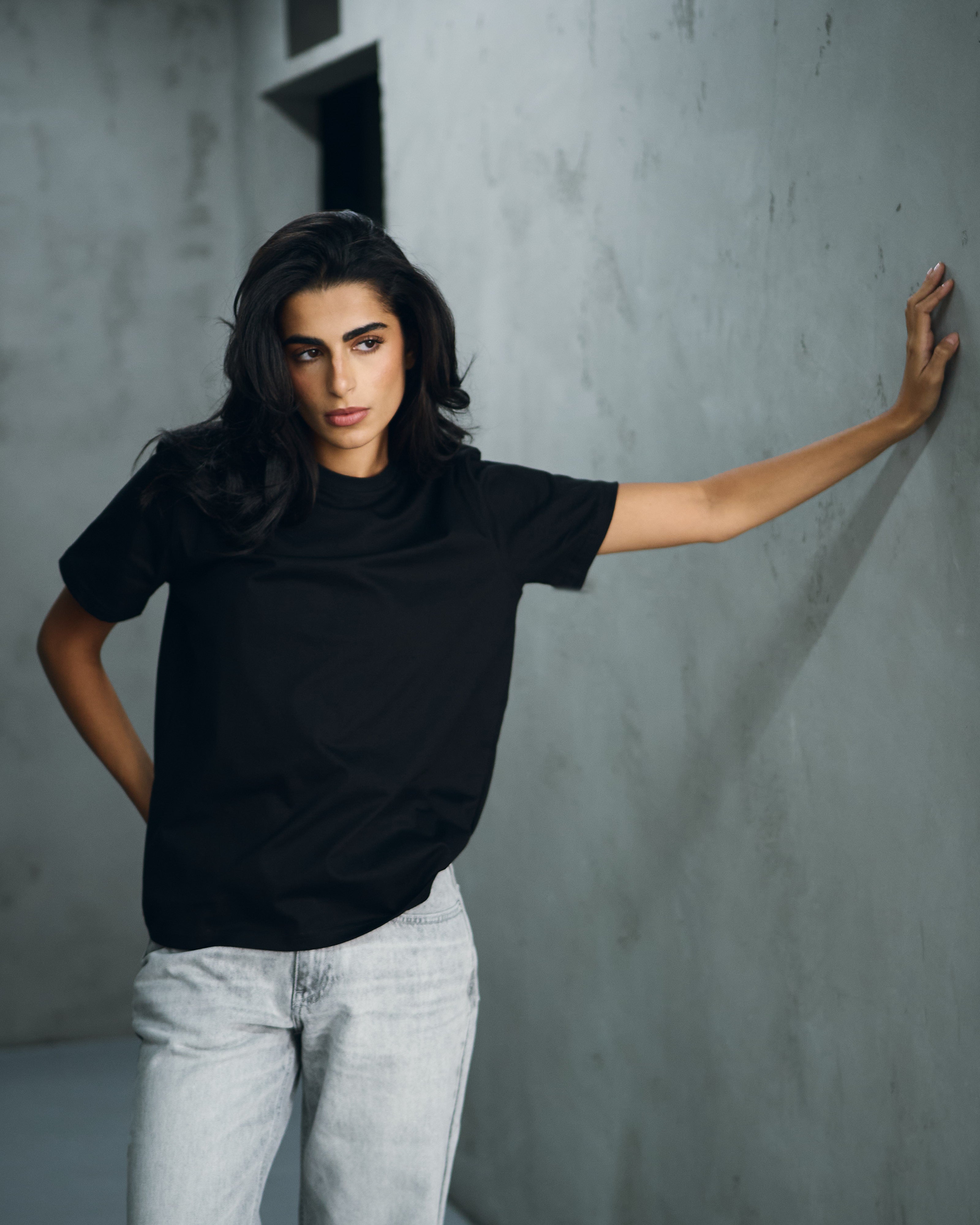The Boxy Black Tee