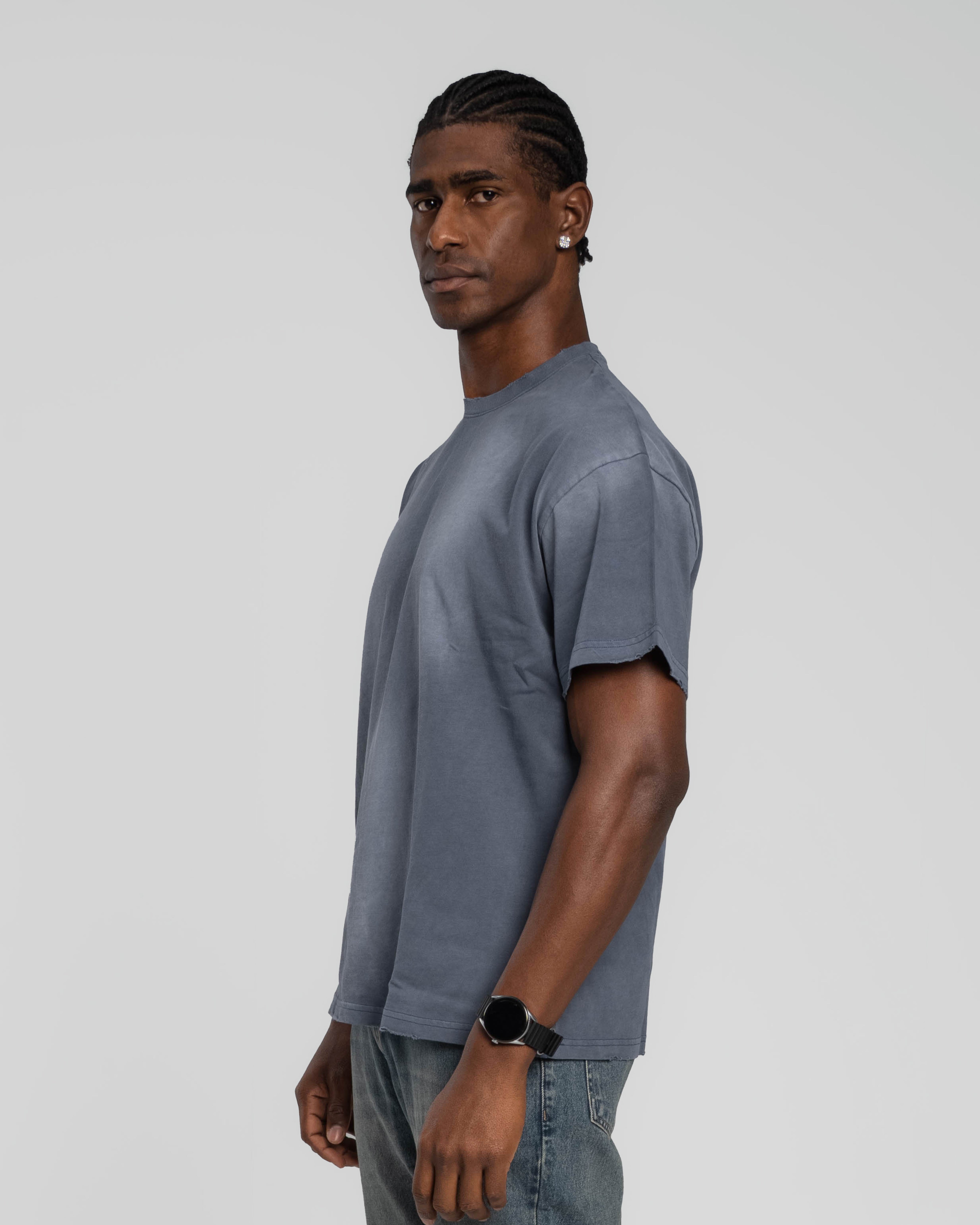 INDIGO STONEWASHED T-SHIRT