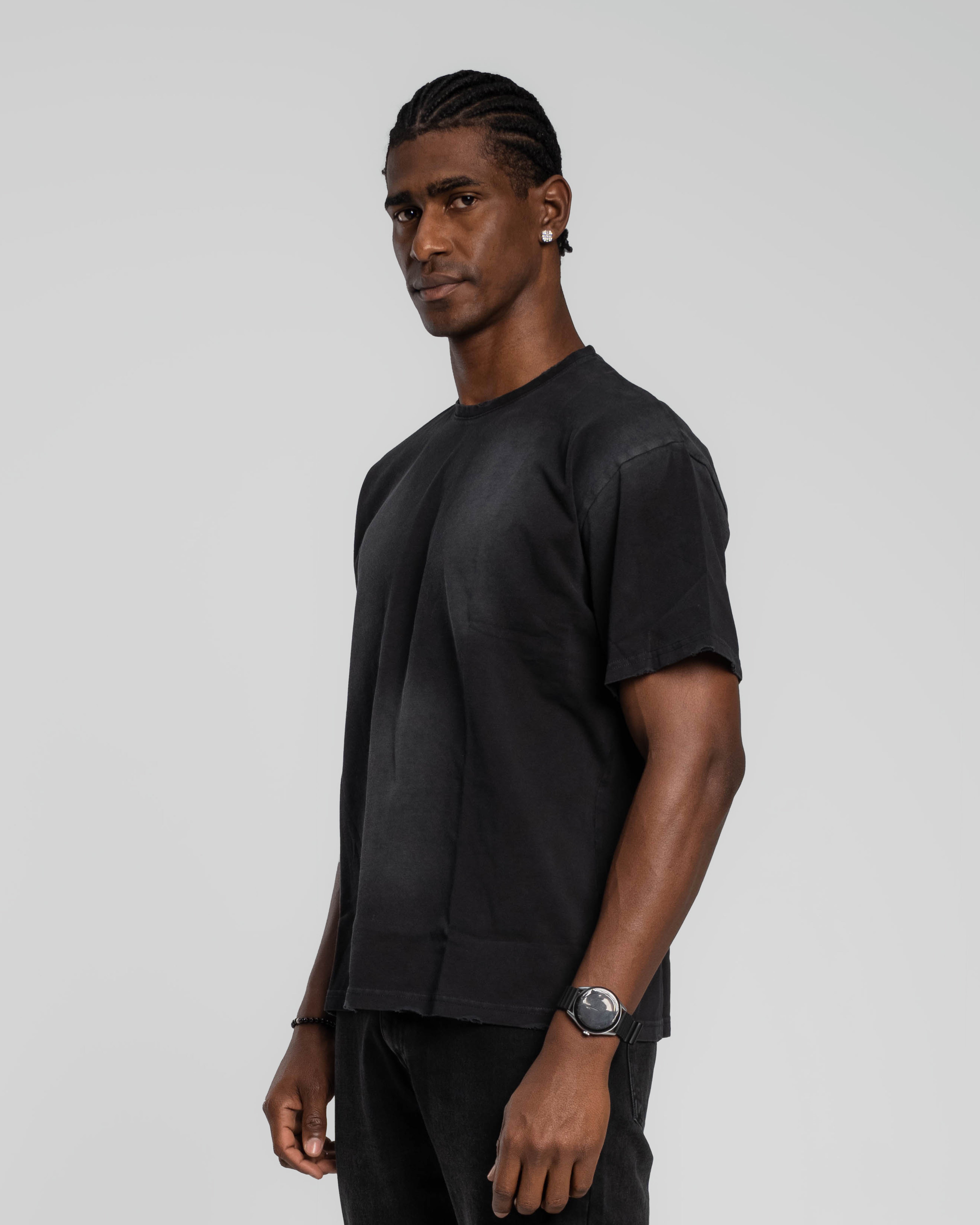 BLACK STONEWASHED T-SHIRT