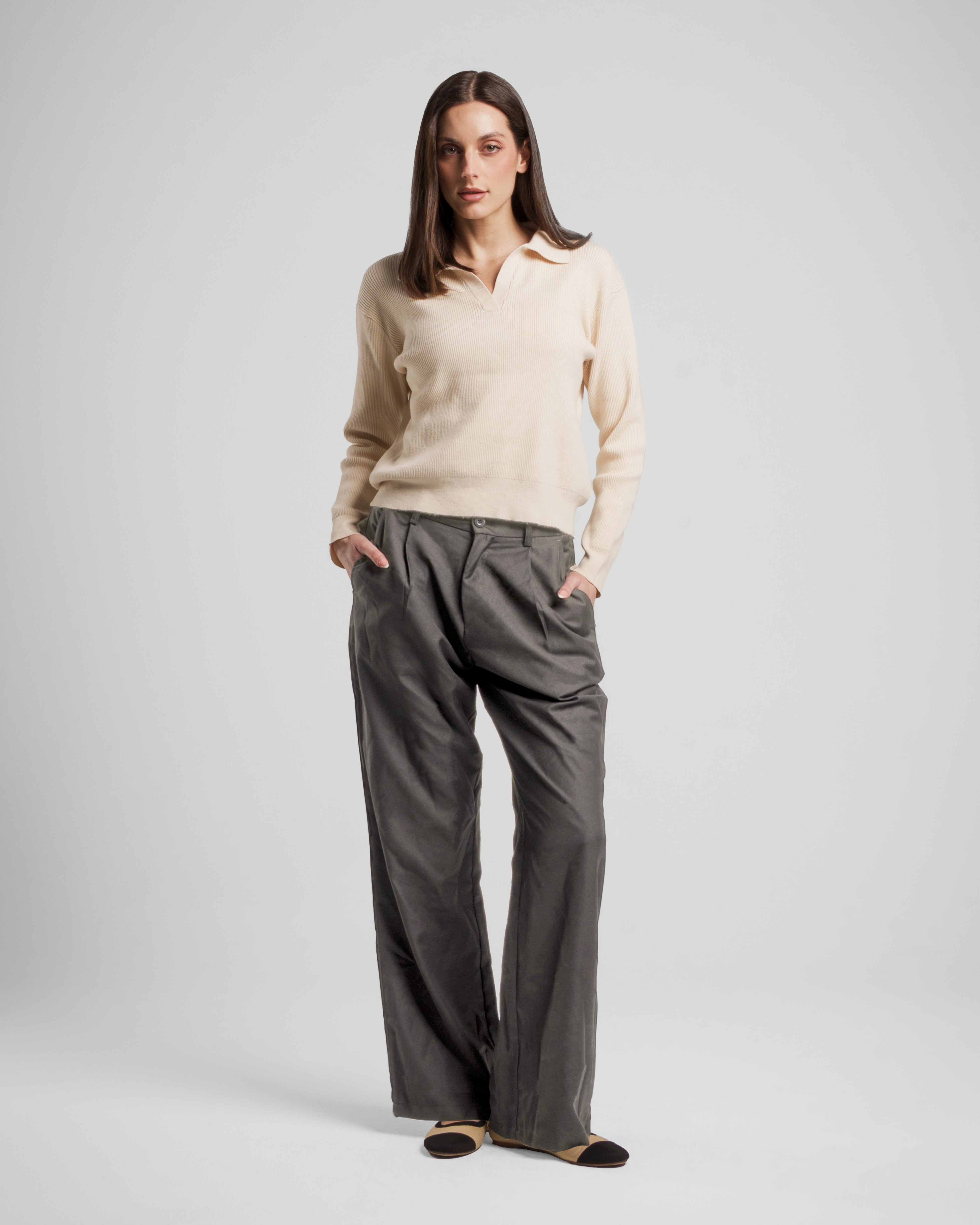 S X Y PLEAT TROUSERS