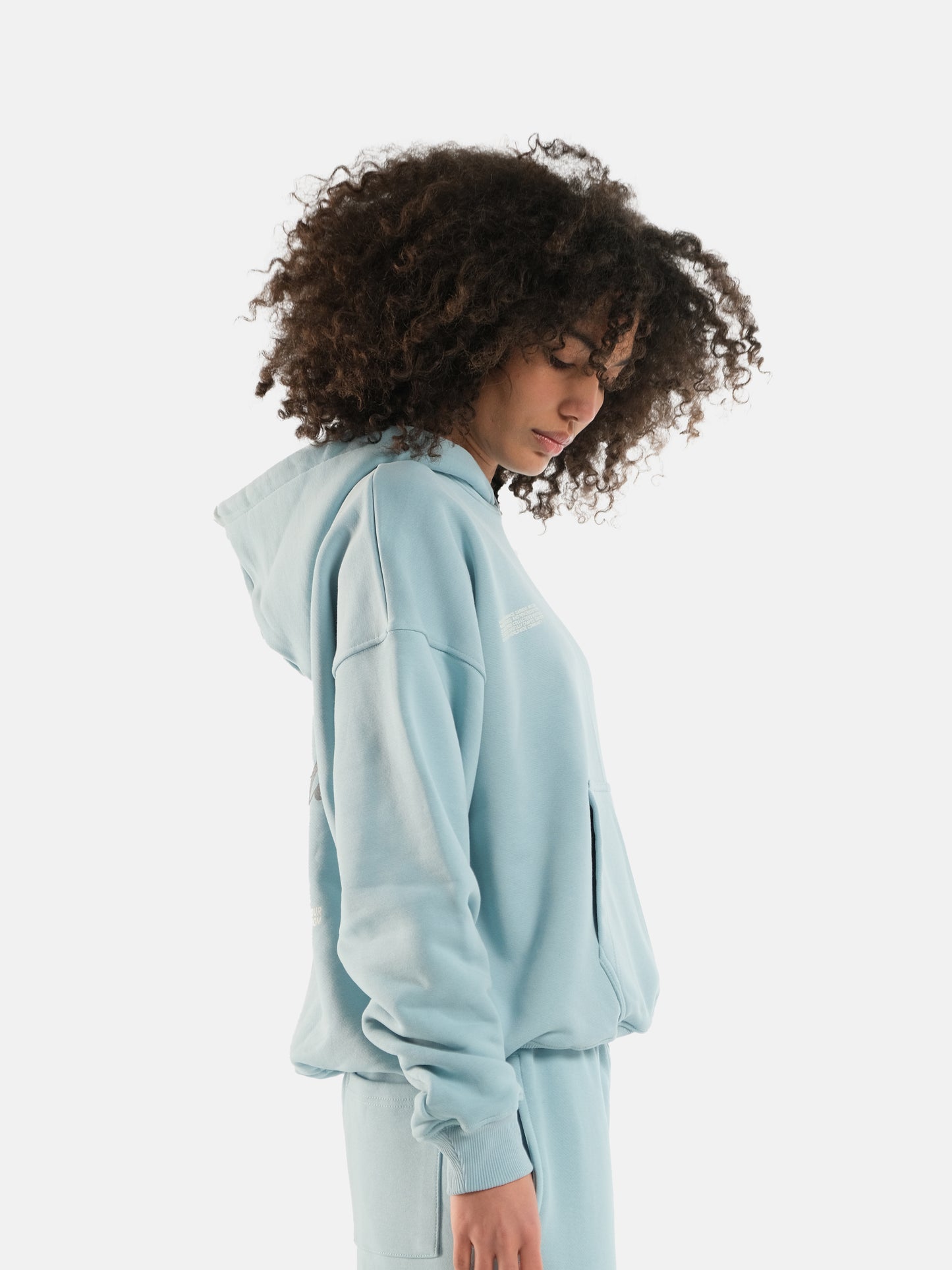 POWDER BLUE WORLDWIDE HOODIE