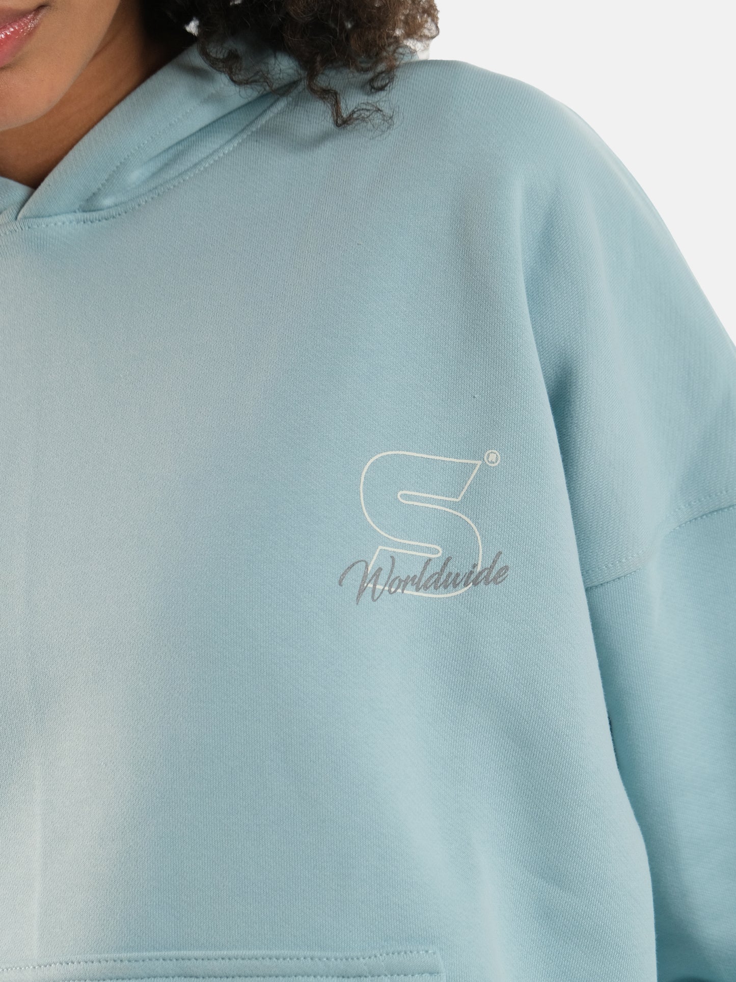 POWDER BLUE WORLDWIDE HOODIE