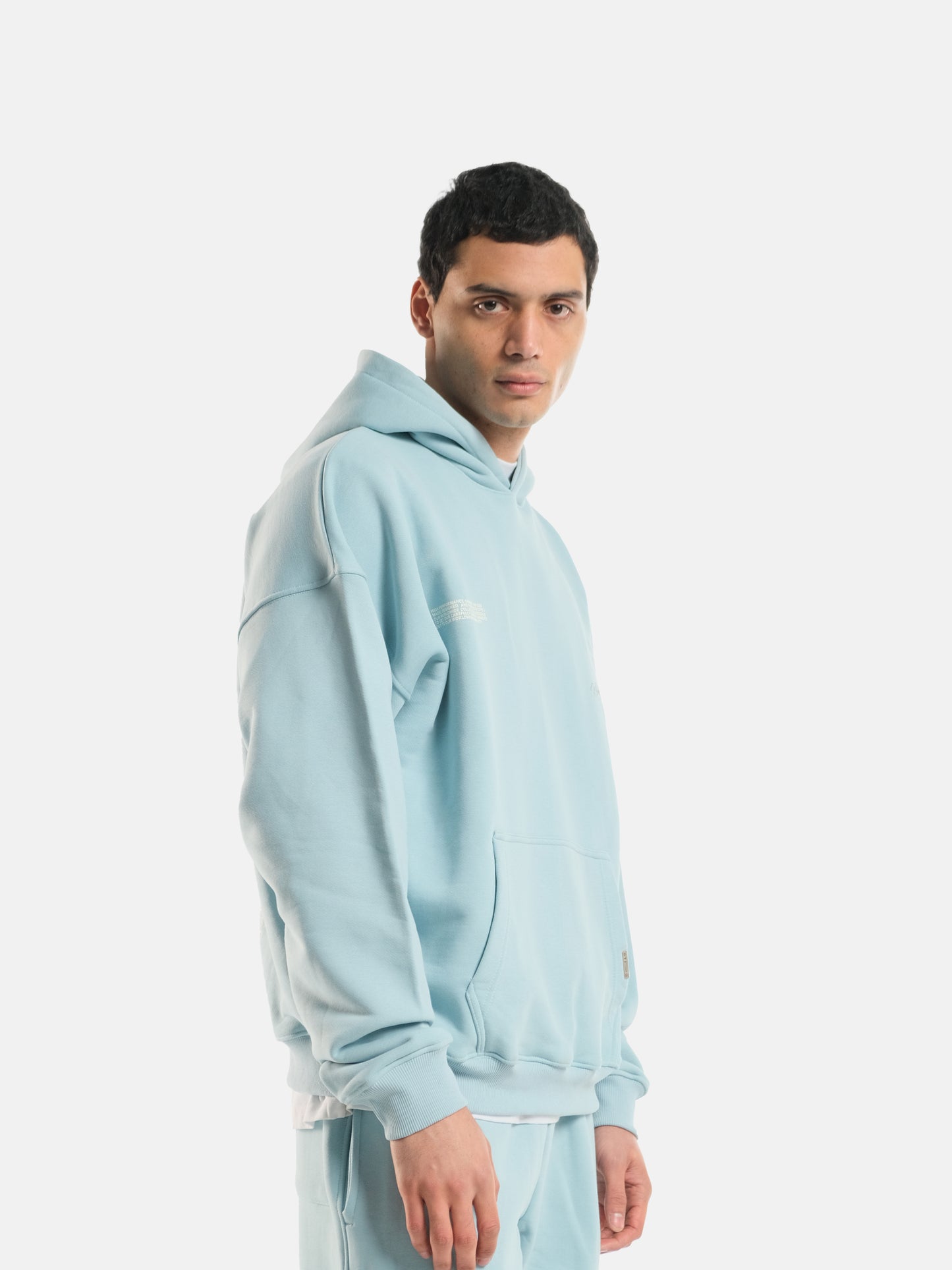 POWDER BLUE WORLDWIDE HOODIE