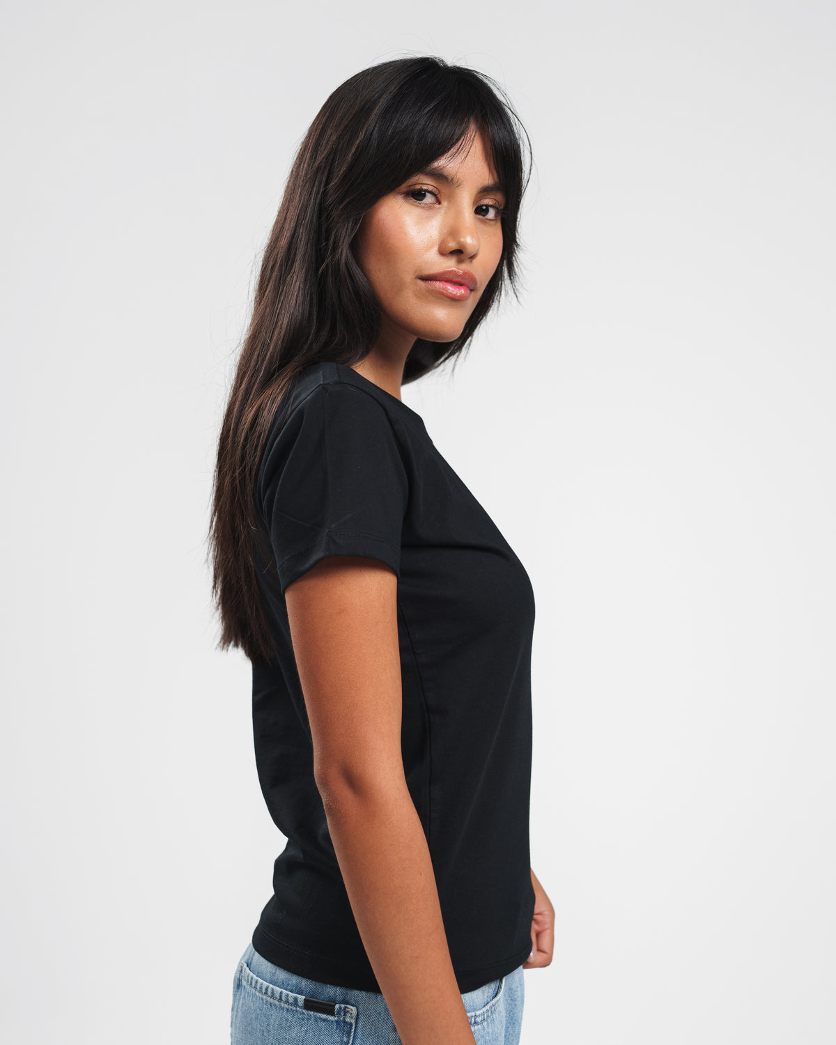 DOUBLE DENIM POCKET TEE
