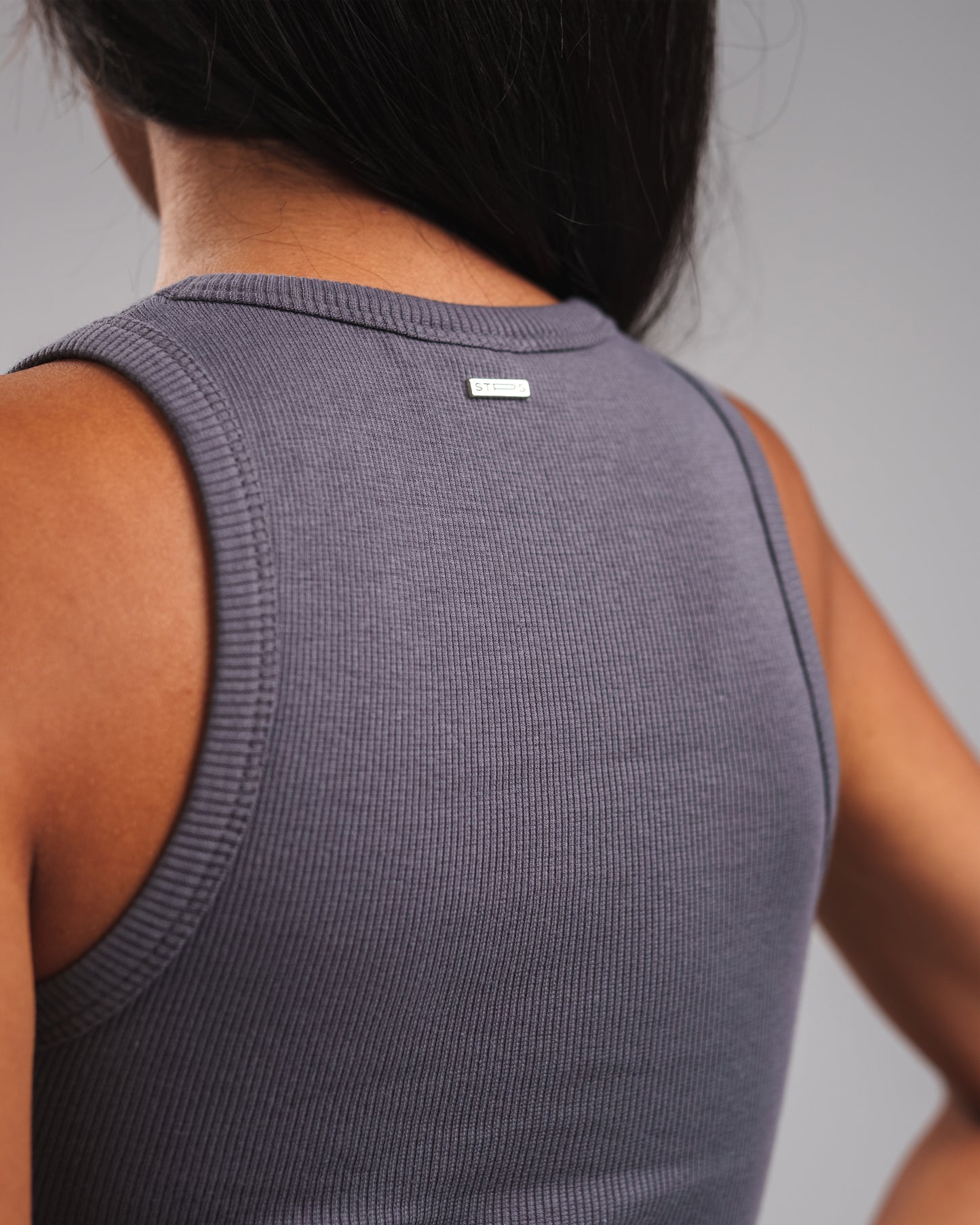 DARK GREY X DARK GREY DENIM POCKET TANK TOP