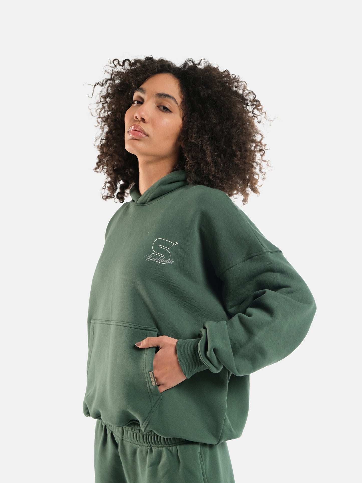 HUNTER GREEN WORLDWIDE HOODIE