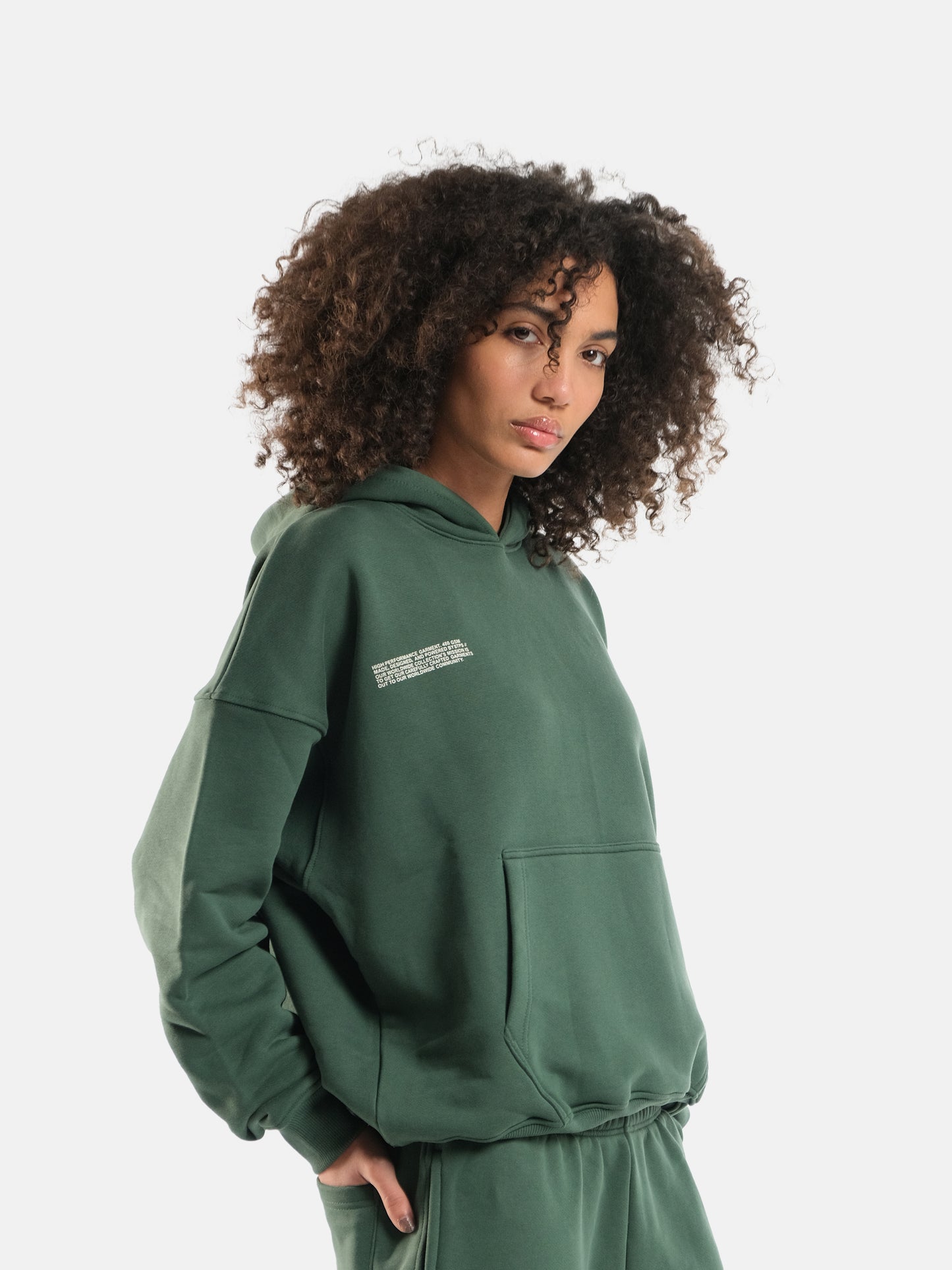 HUNTER GREEN WORLDWIDE HOODIE