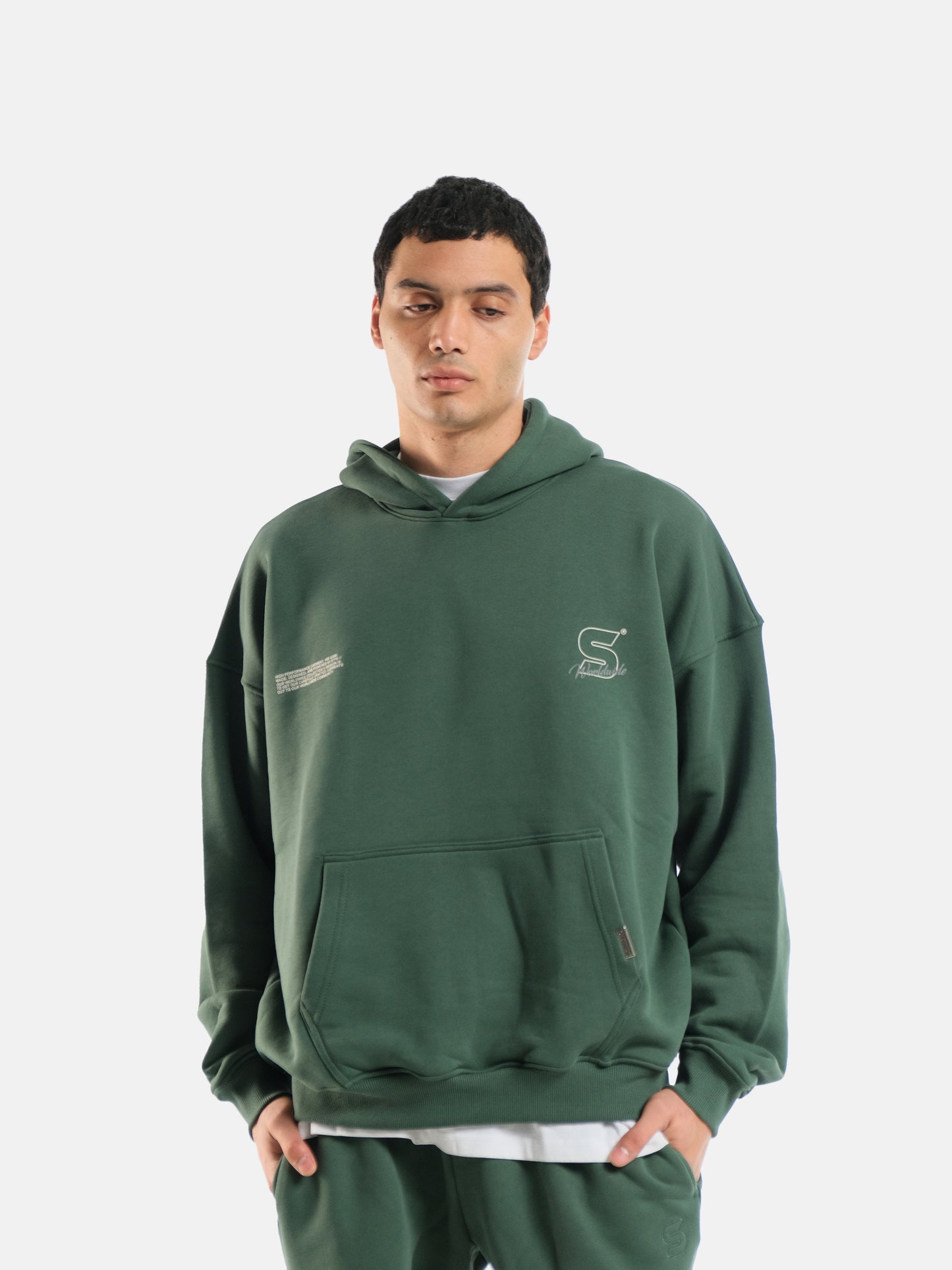 HUNTER GREEN WORLDWIDE HOODIE