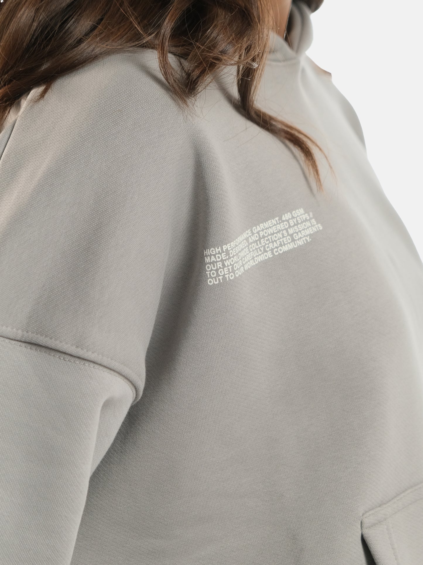 LIGHT GREY WORLDWIDE HOODIE