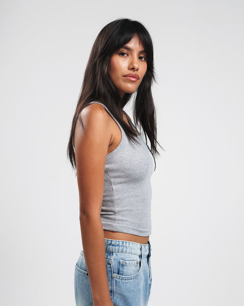 DENIM POCKET TANK TOP