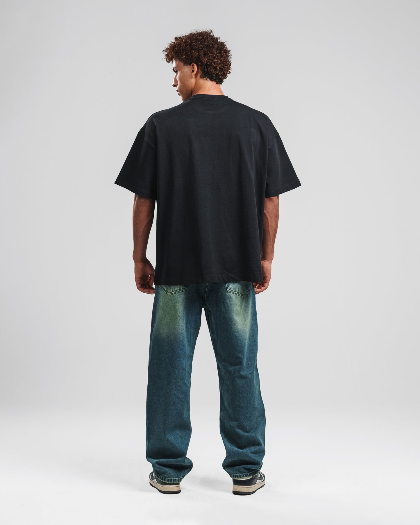 MOSS BLUE UTILITY BAGGY JEANS