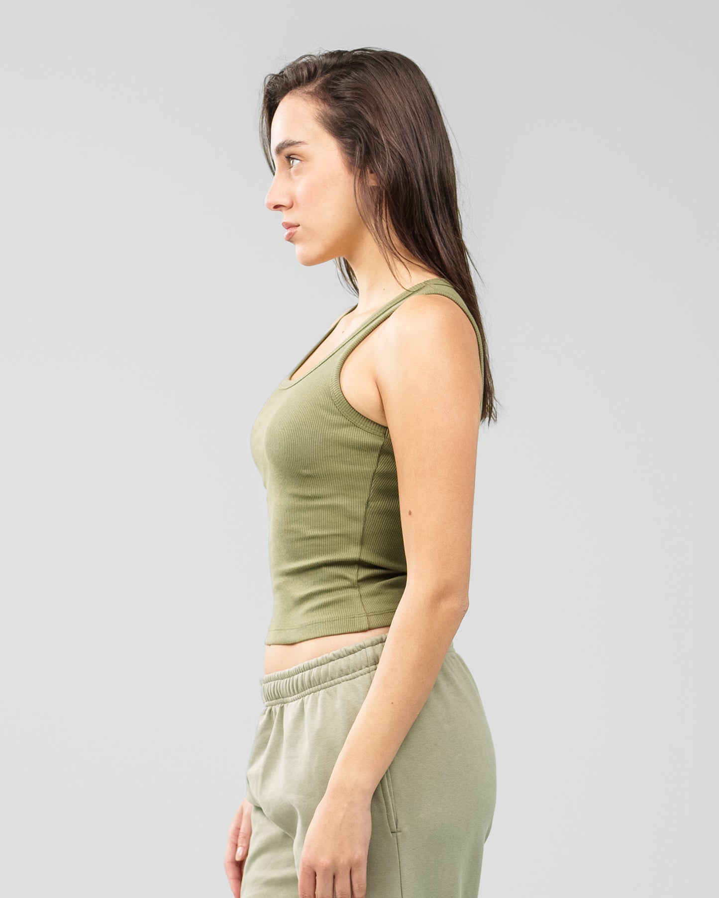 OLIVE GREEN TANK TOP