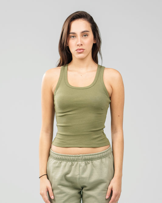 OLIVE GREEN TANK TOP