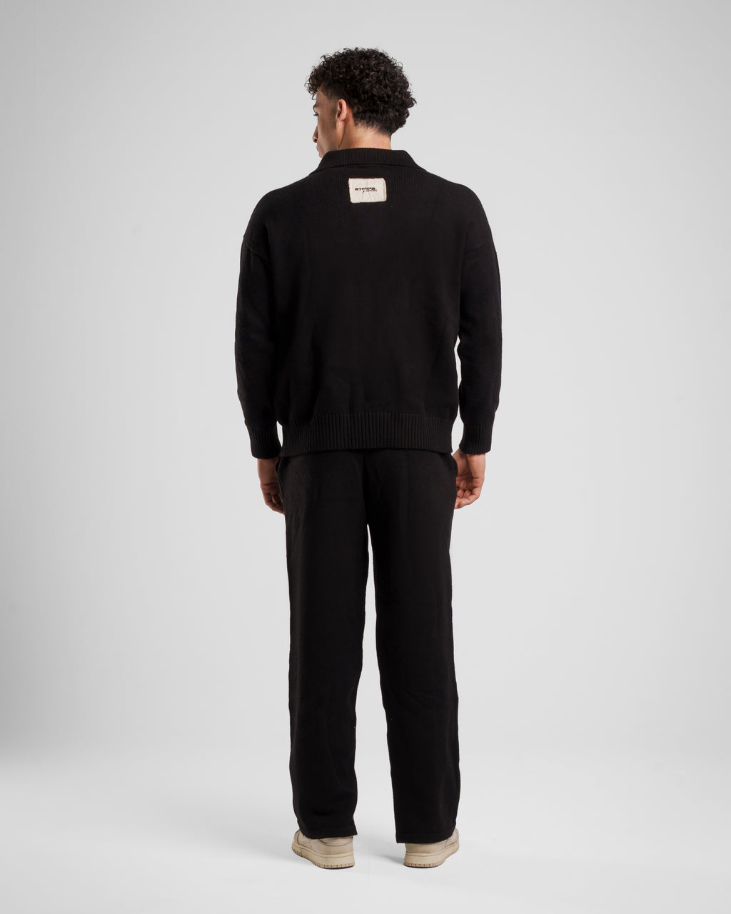 S X Y MEN'S KNIT POLO SWEATER