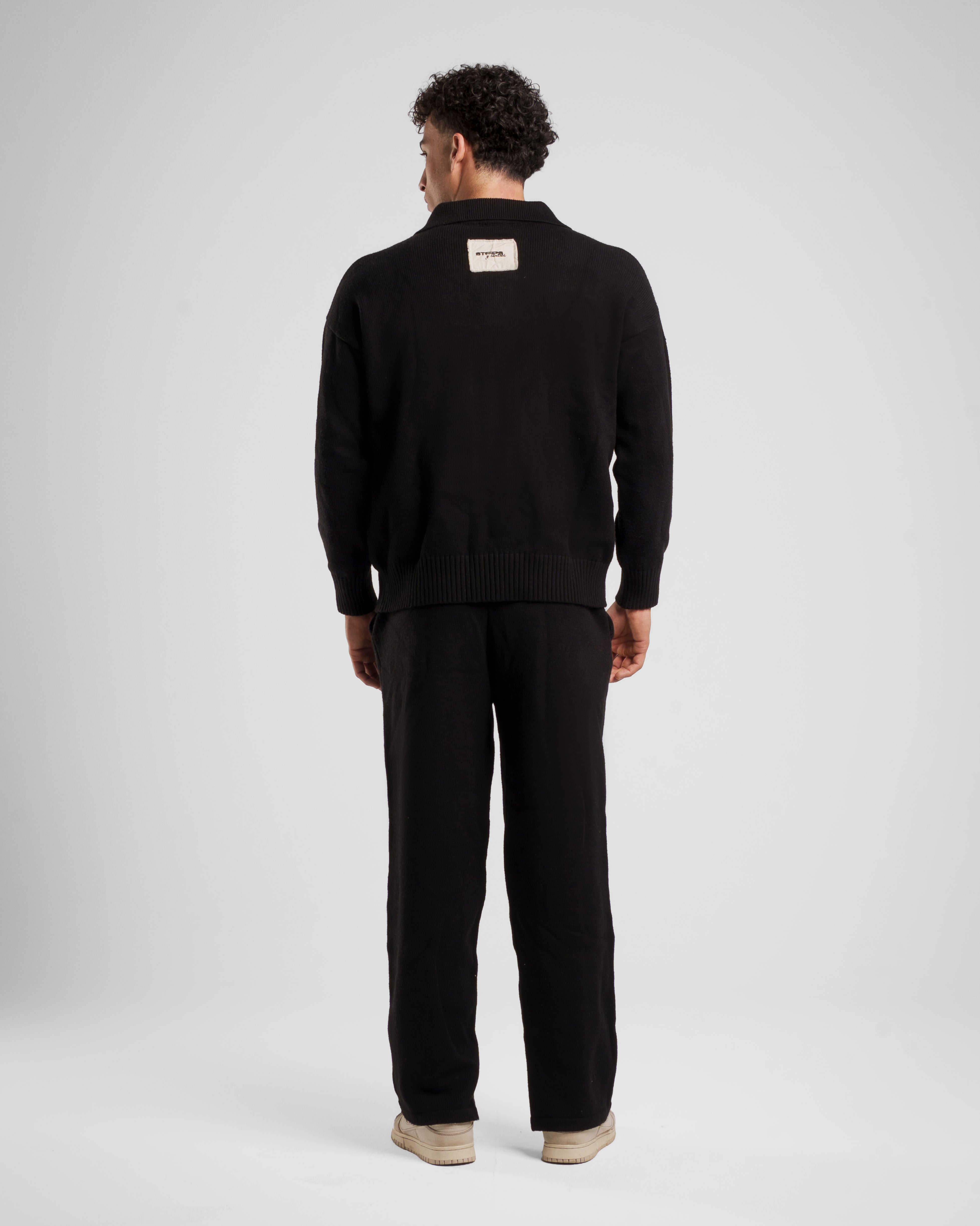 S X Y MEN'S KNIT POLO SWEATER