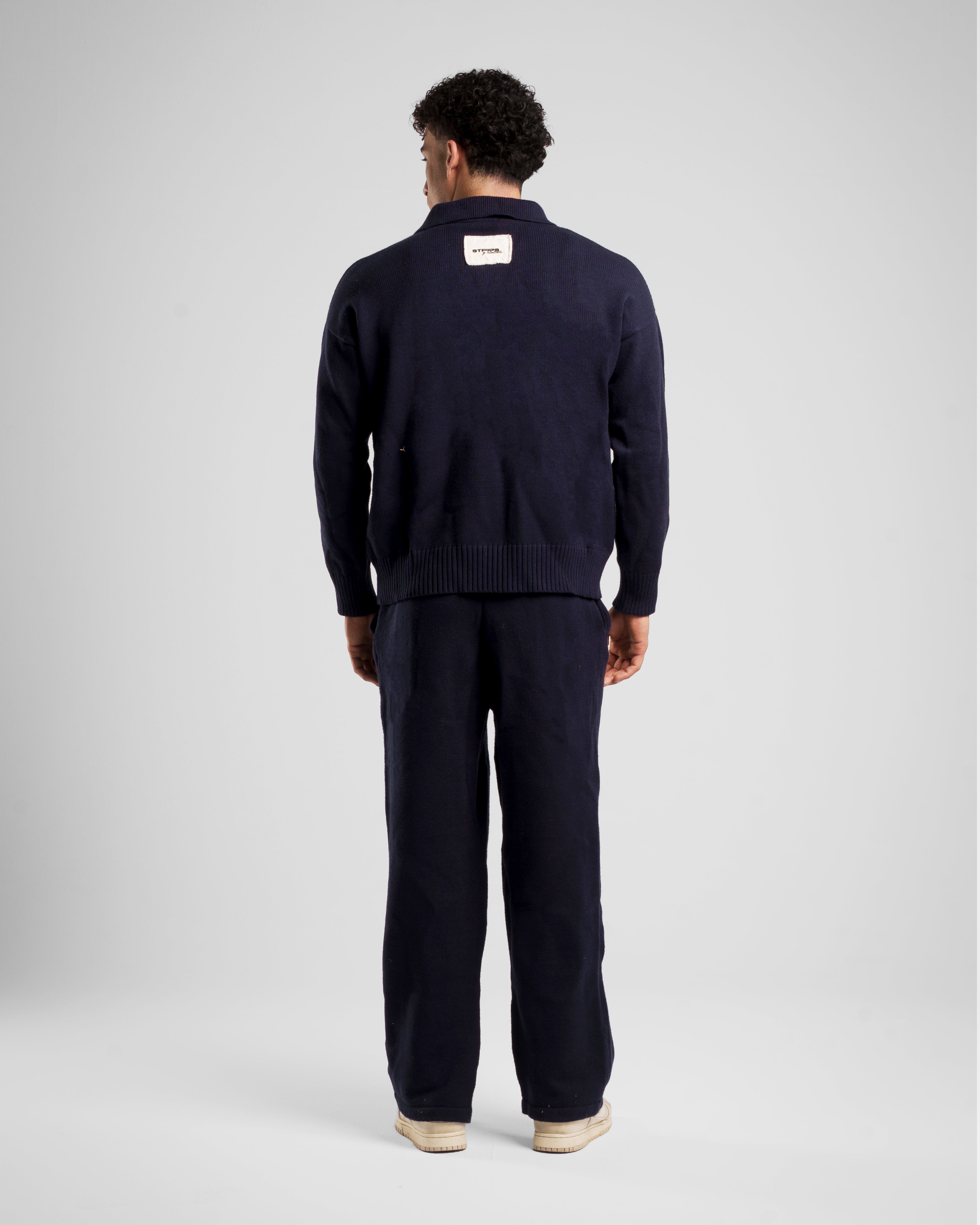 S X Y MEN'S KNIT POLO SWEATER