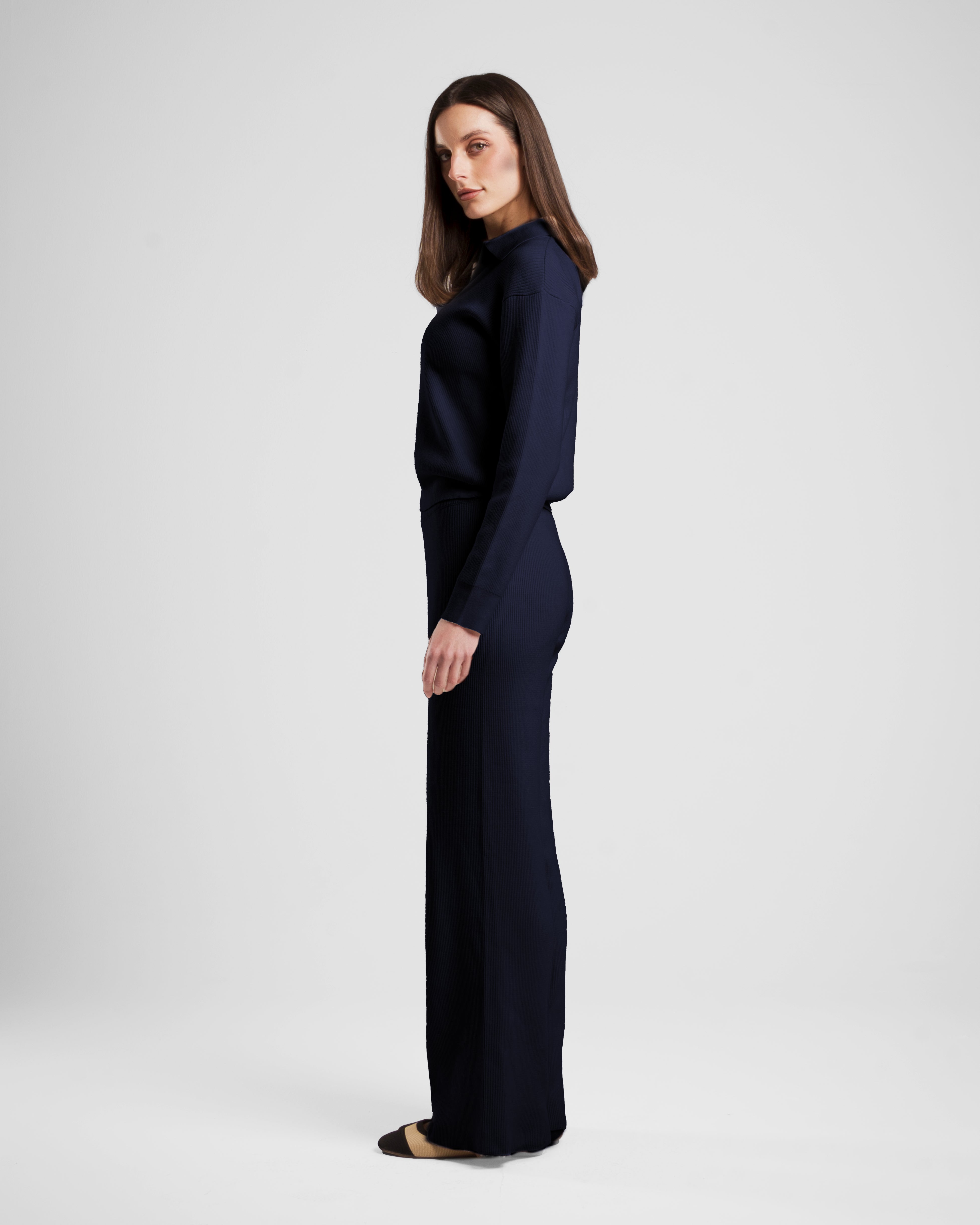 S X Y KNIT POLO SWEATER