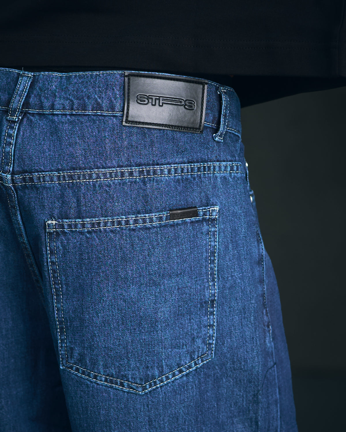Men's Indigo Baggy Jeans