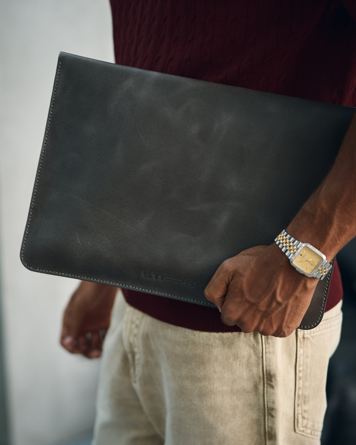 Smoke Grey Envelope Genuine Sleeve