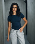 The Fitted Navy Top