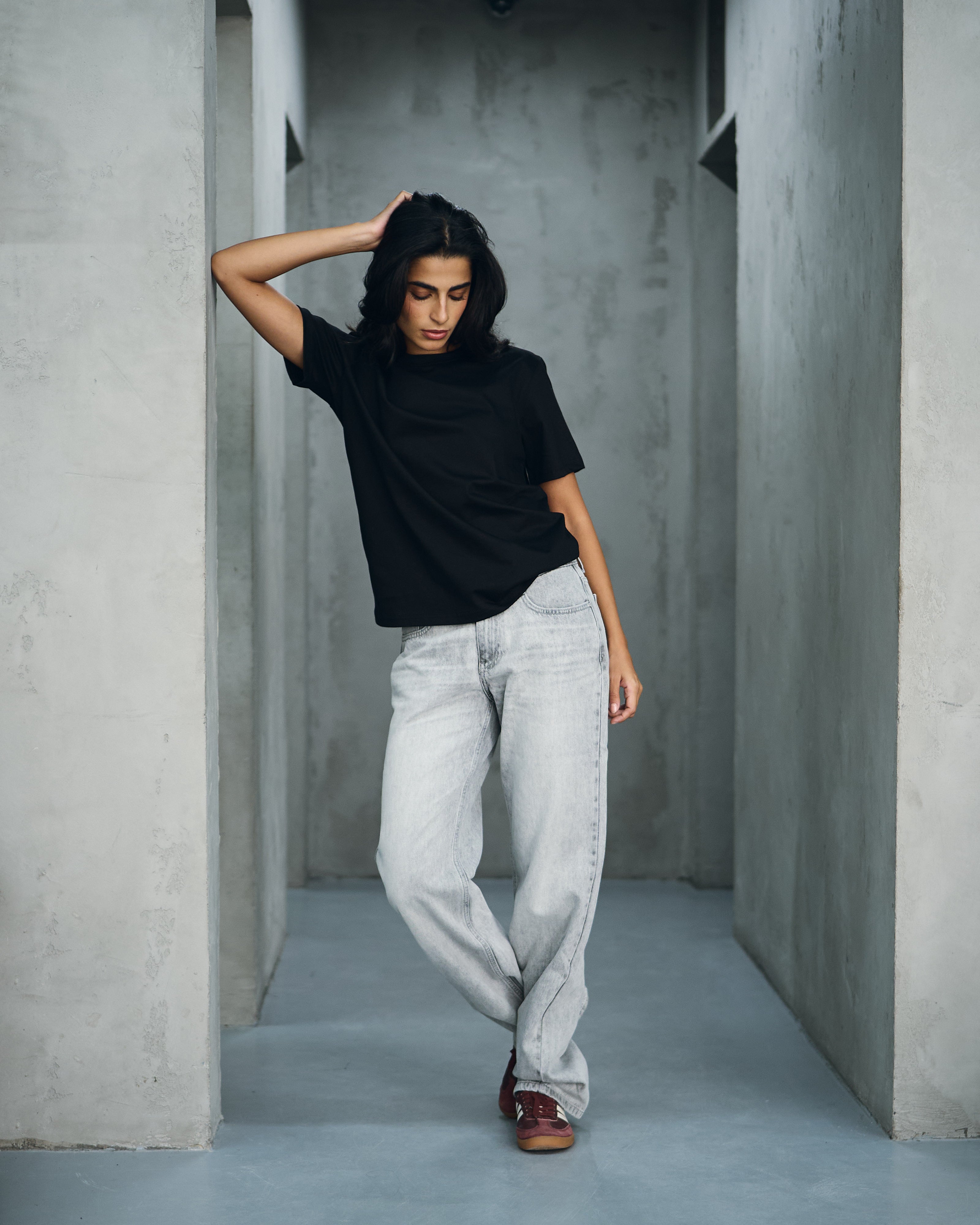 The Boxy Black Tee