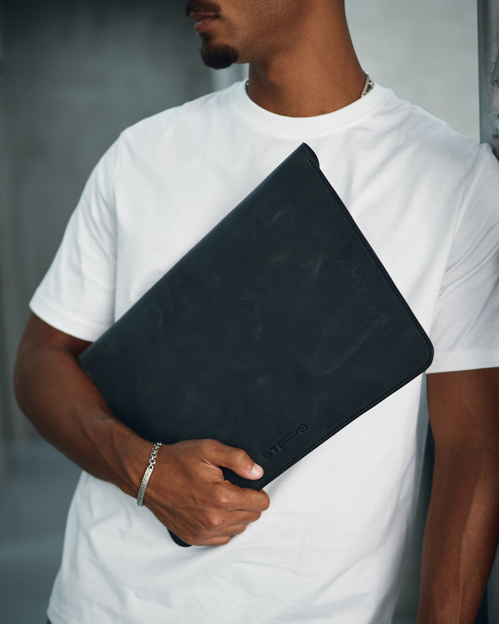 Charcoal Envelope Genuine Laptop Sleeve