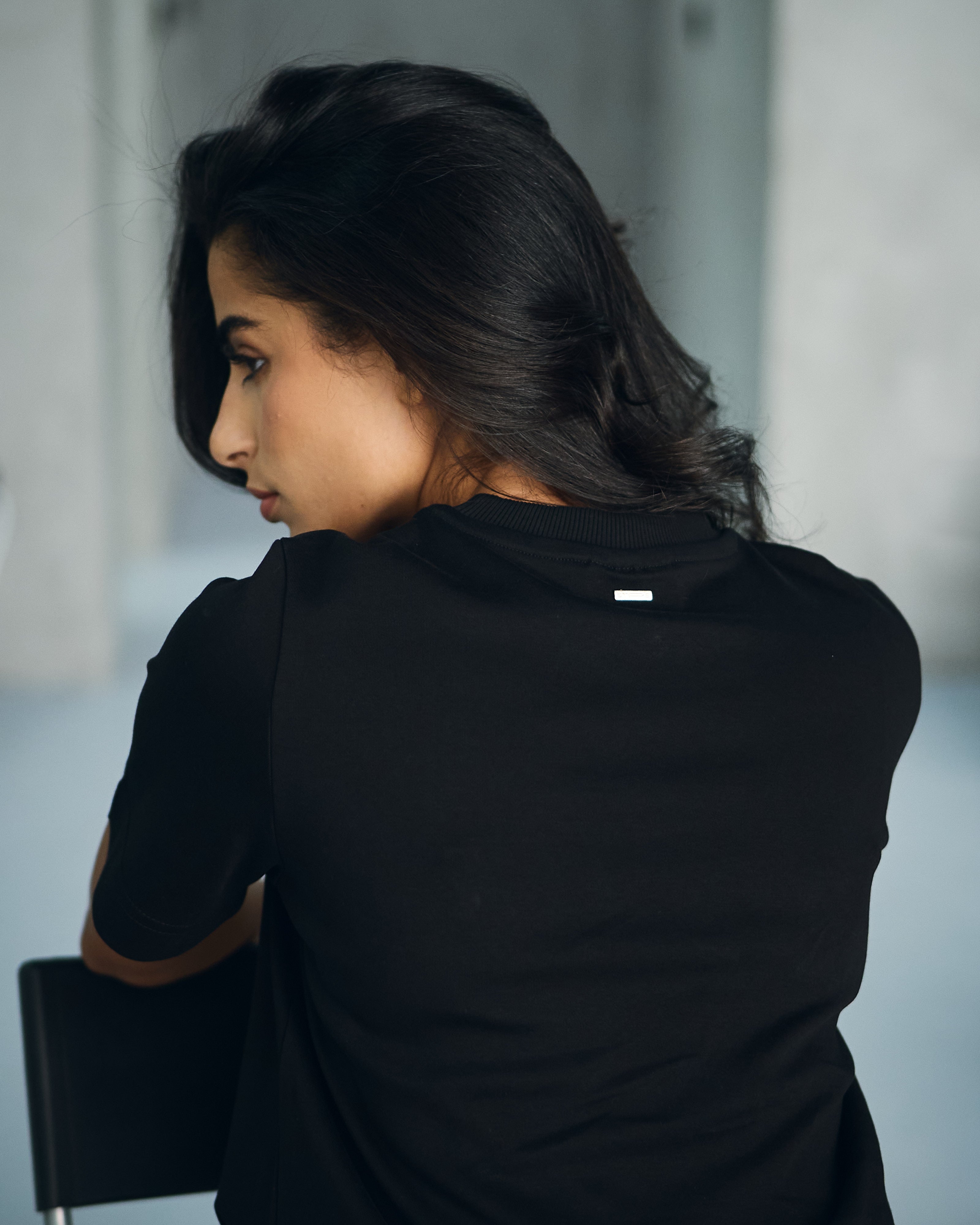 The Boxy Black Tee