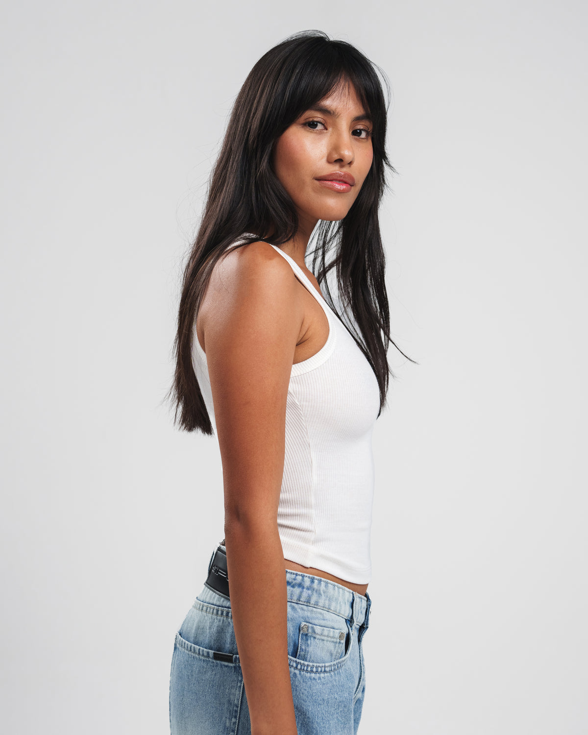 DENIM POCKET TANK TOP