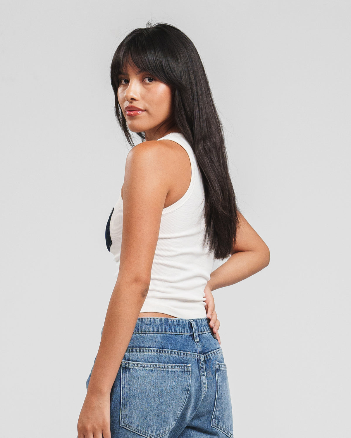 DENIM POCKET TANK TOP