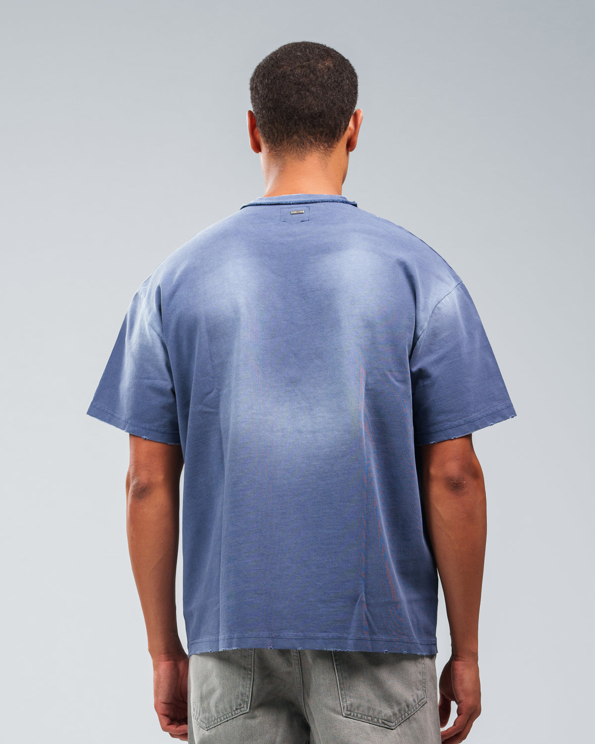 STONE WASHED DOUBLE POCKET T-SHIRT