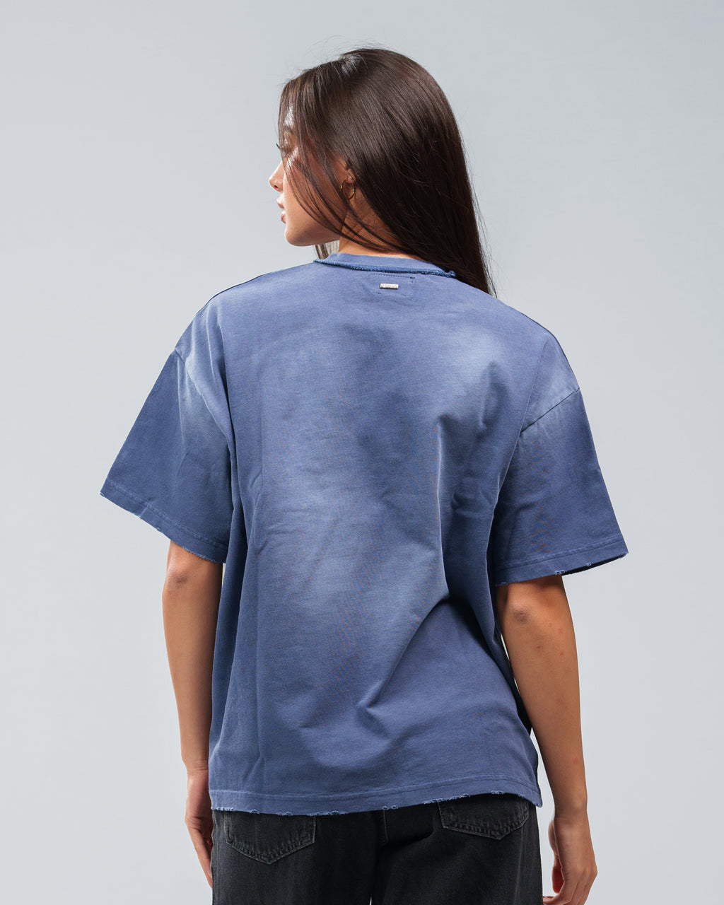 STONE WASHED DOUBLE POCKET T-SHIRT