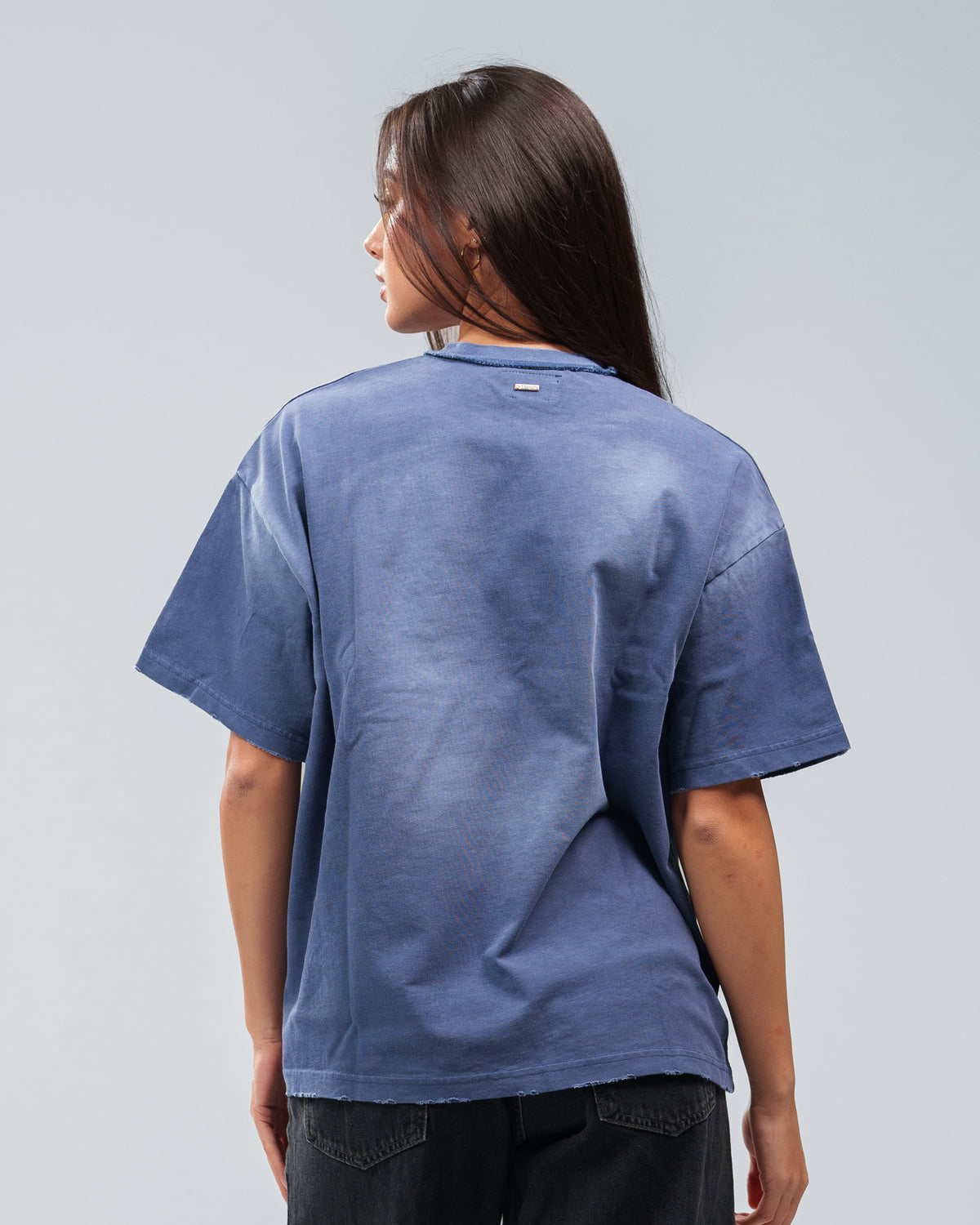STONE WASHED DOUBLE POCKET T-SHIRT