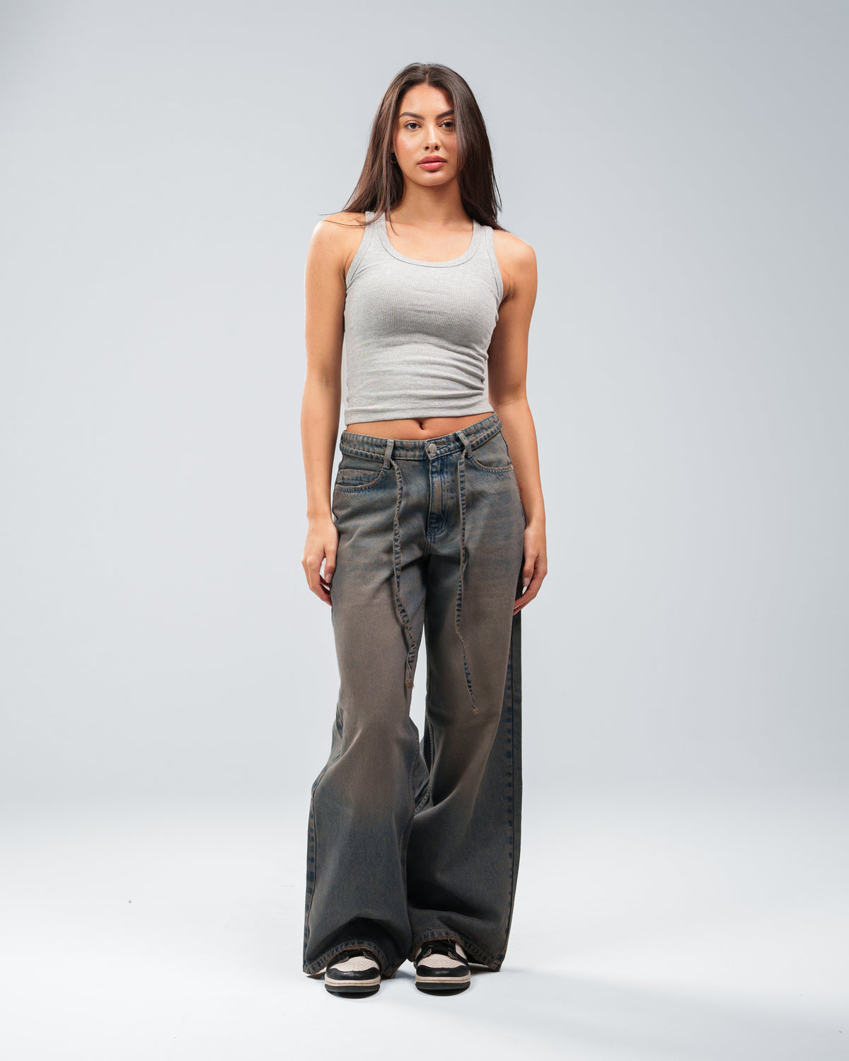 DRAWSTRING ULTRA BAGGY JEANS