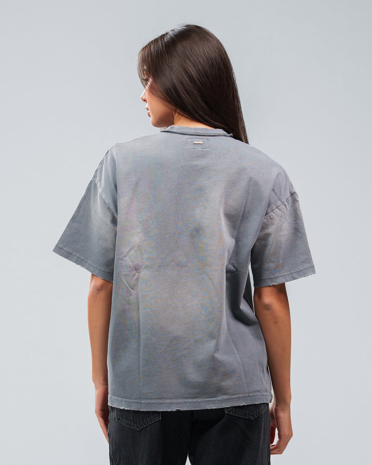 STONE WASHED DOUBLE POCKET T-SHIRT