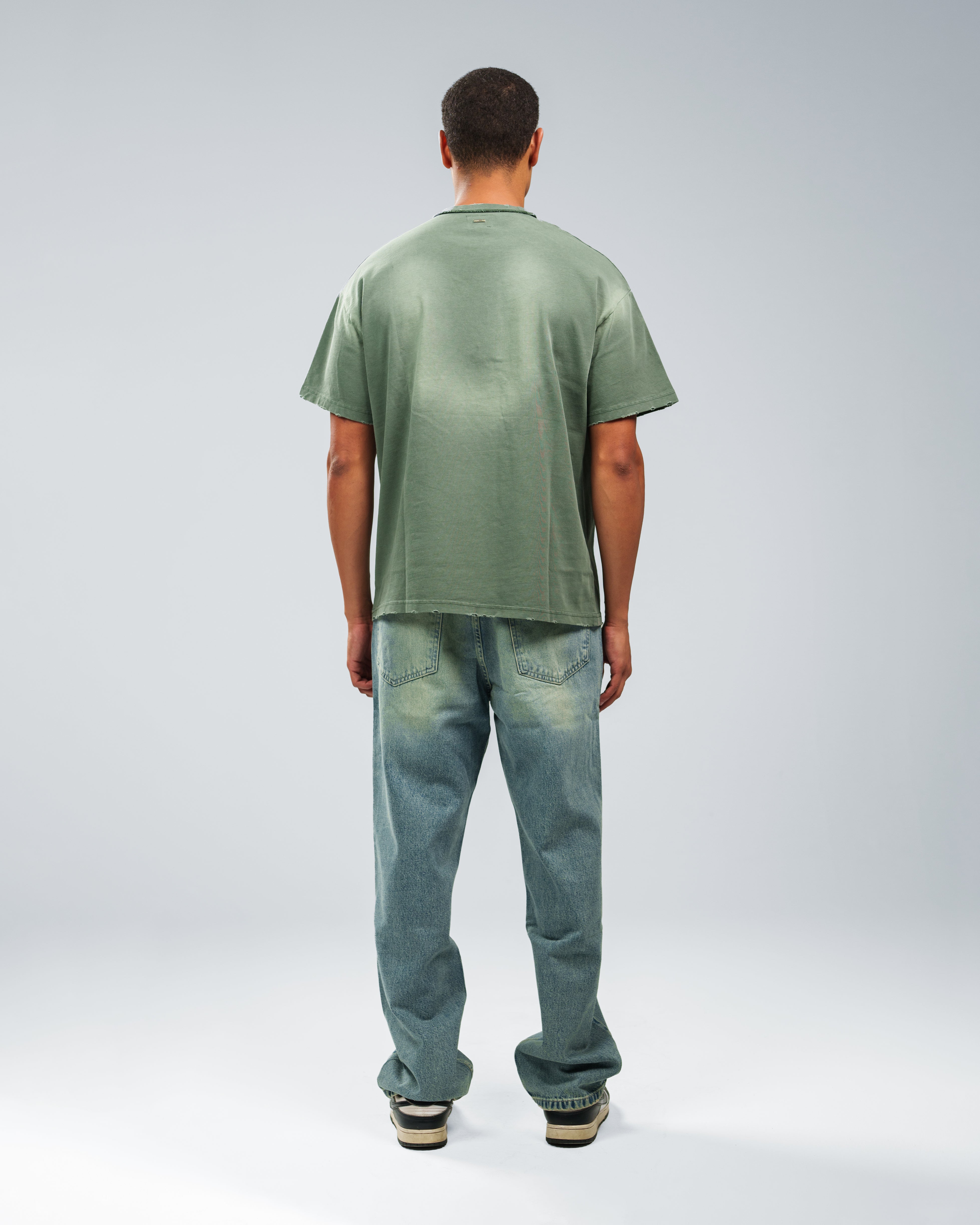 DIRTY BLUE UTILITY BAGGY JEANS