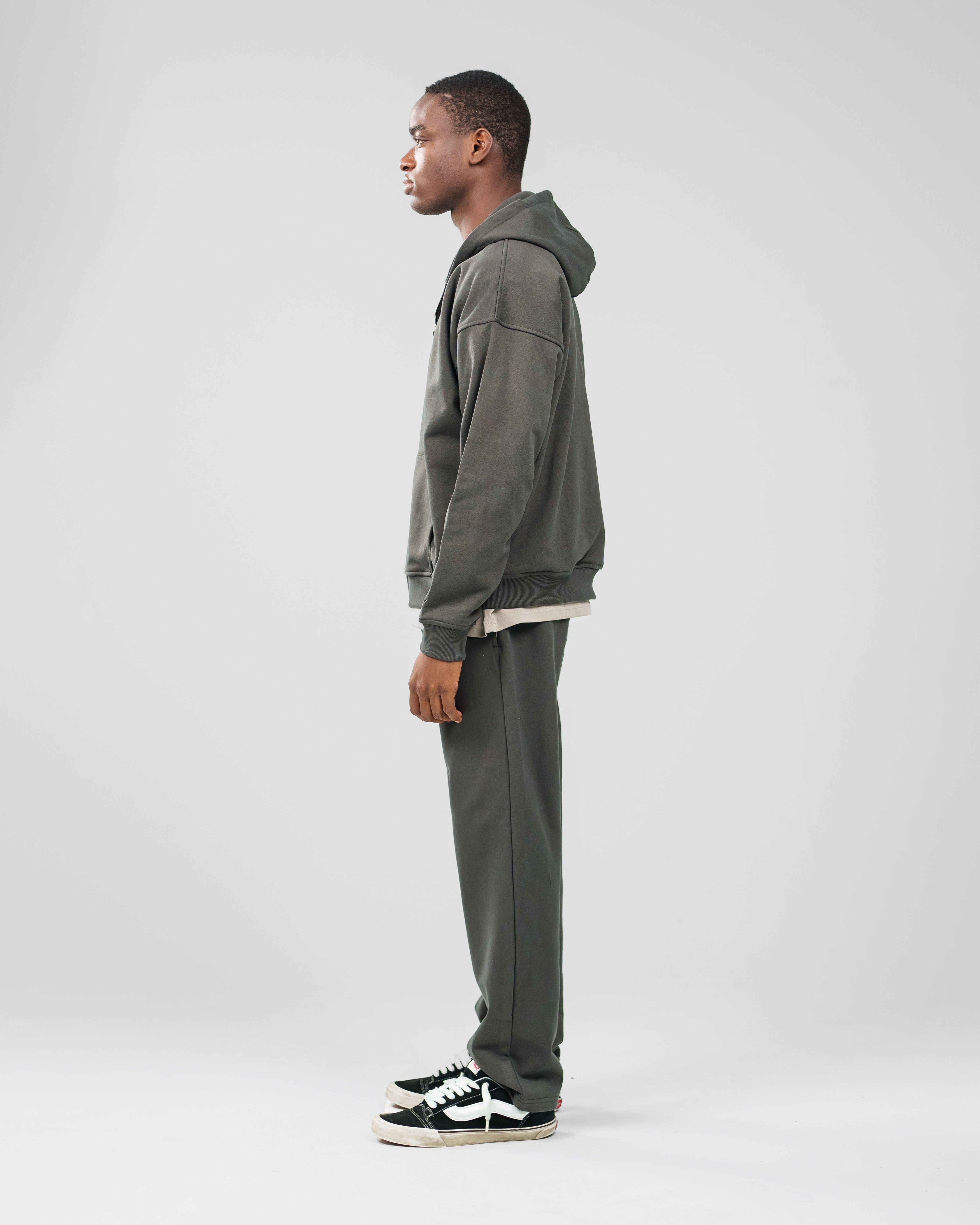 CHARCOAL ZIP UP