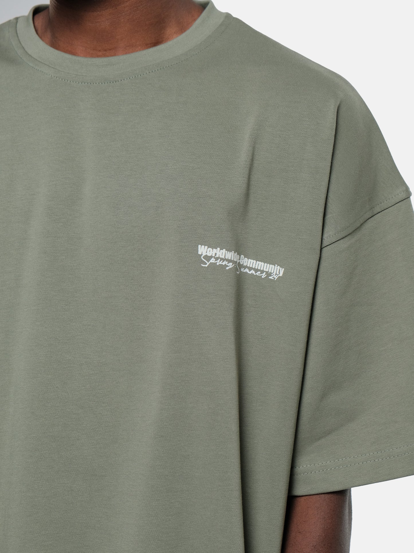 SAGE GREEN WORLDWIDE COMMUNITY T-SHIRT