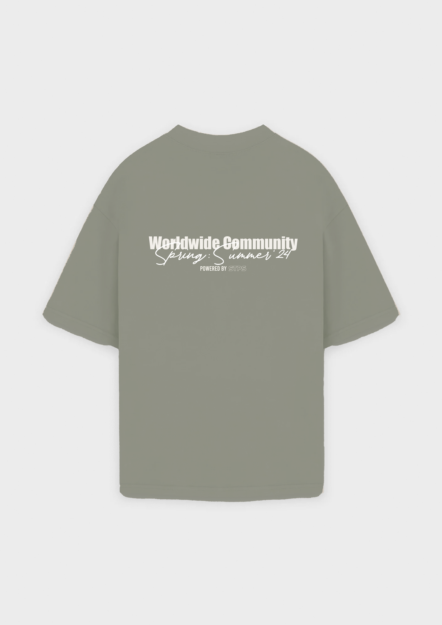 SAGE GREEN WORLDWIDE COMMUNITY T-SHIRT