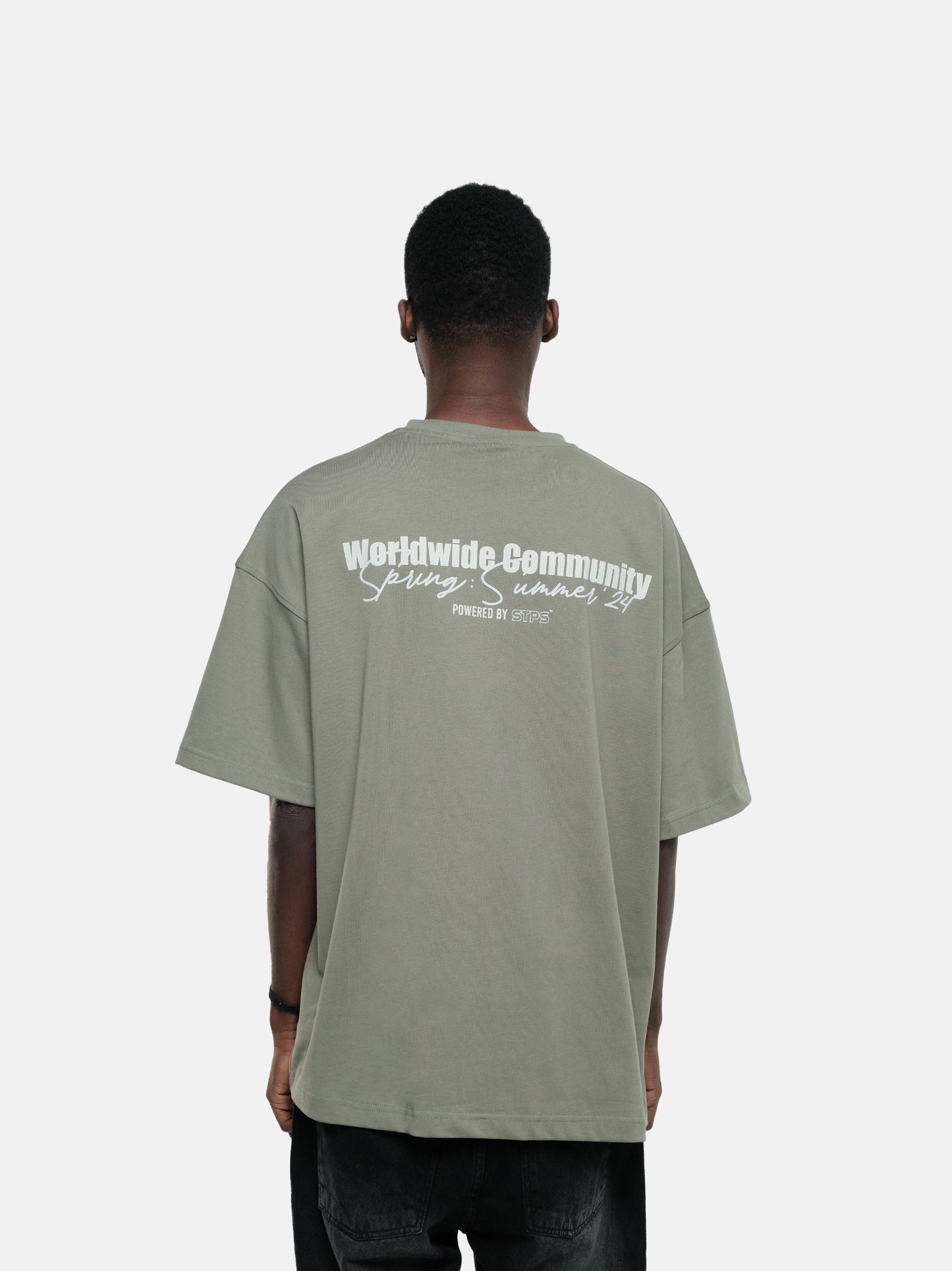 SAGE GREEN WORLDWIDE COMMUNITY T-SHIRT