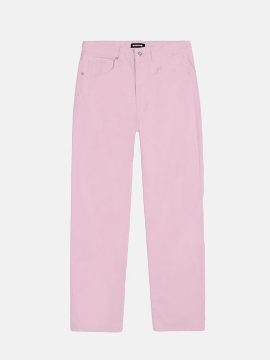 BABY PINK LASER CUT JEANS