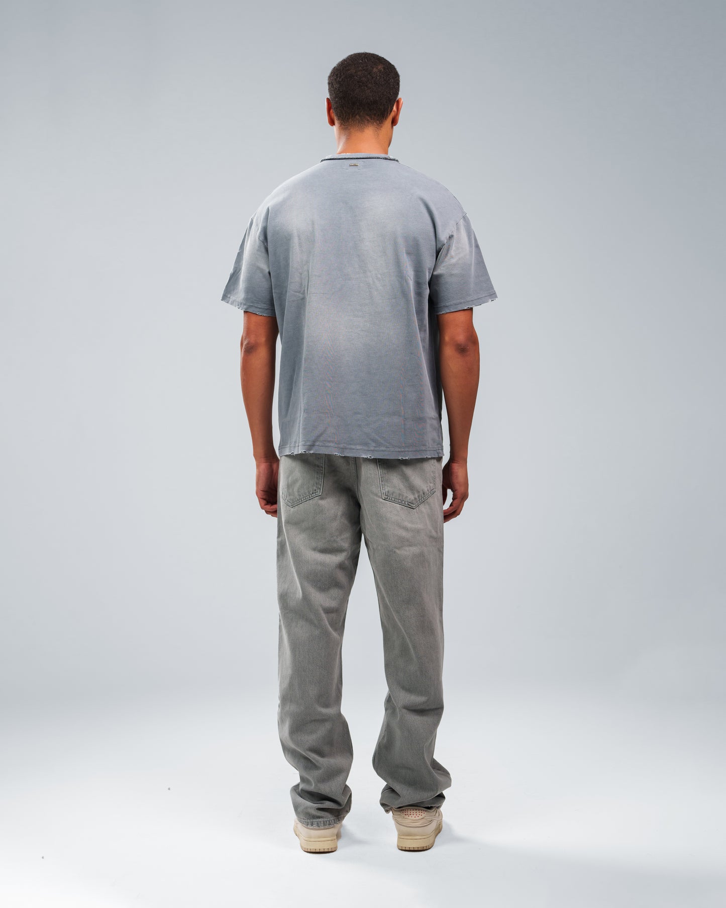 SMOKED GREY UTILITY BAGGY JEANS