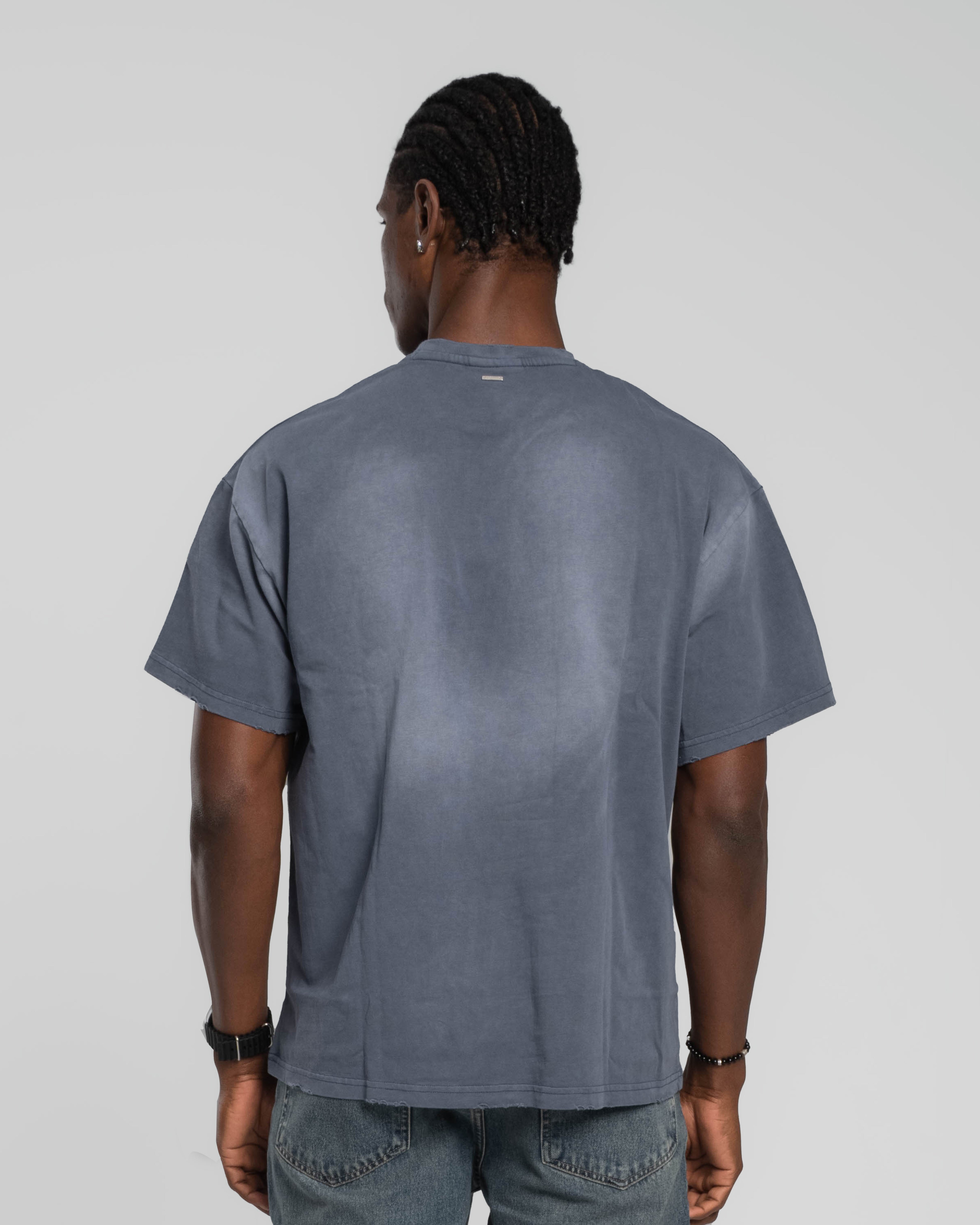 INDIGO STONEWASHED T-SHIRT