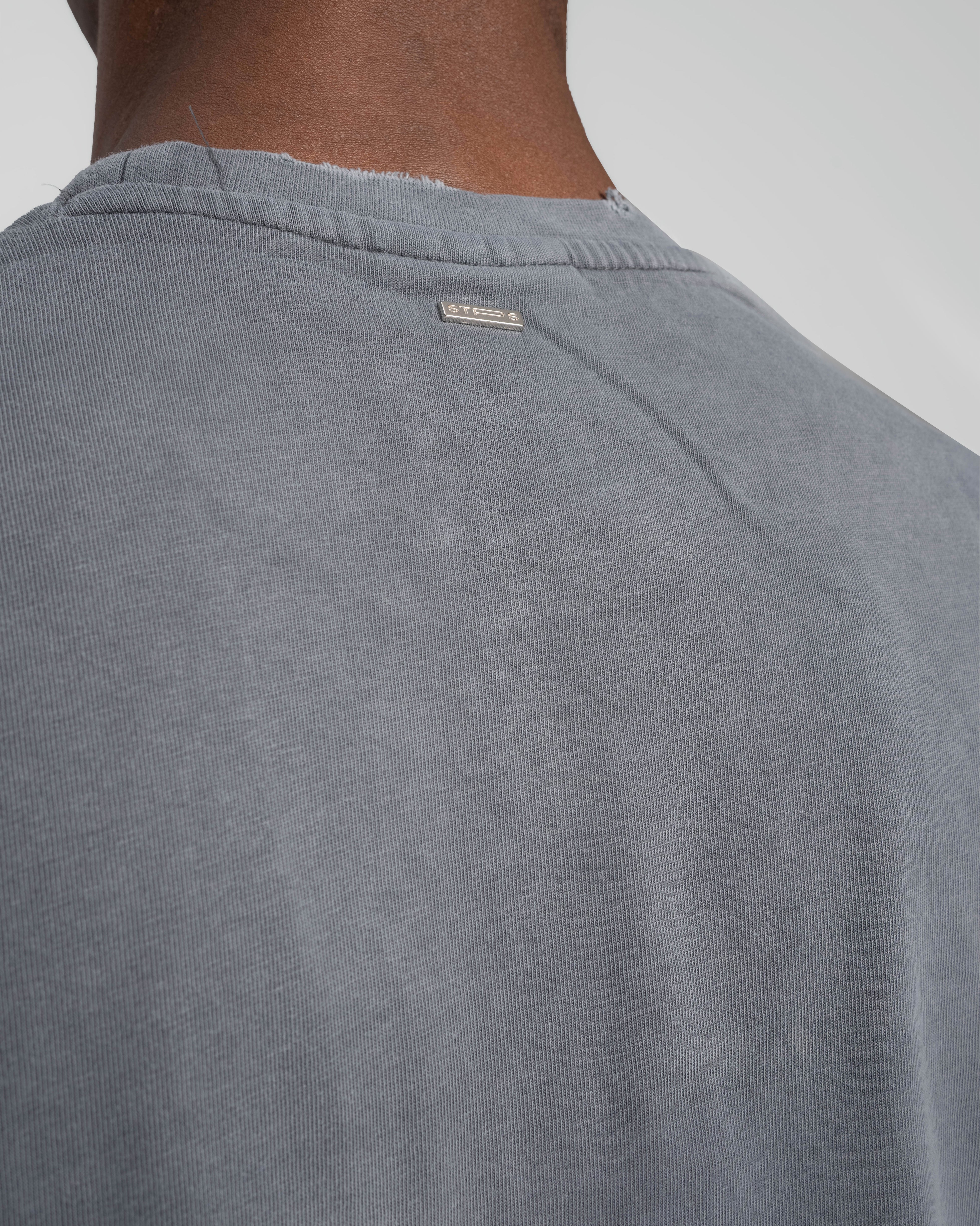 DARK GREY STONEWASHED T-SHIRT