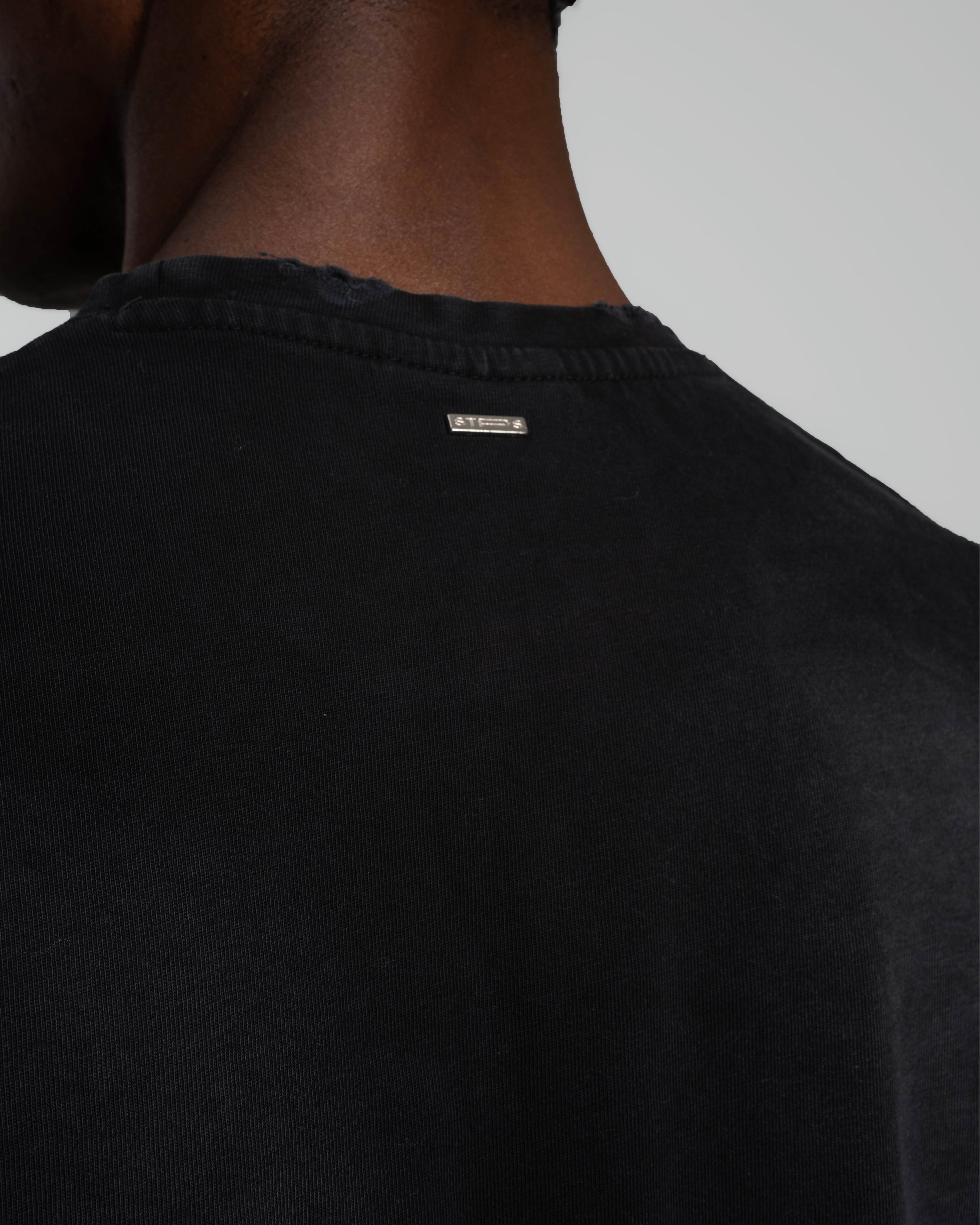 BLACK STONEWASHED T-SHIRT