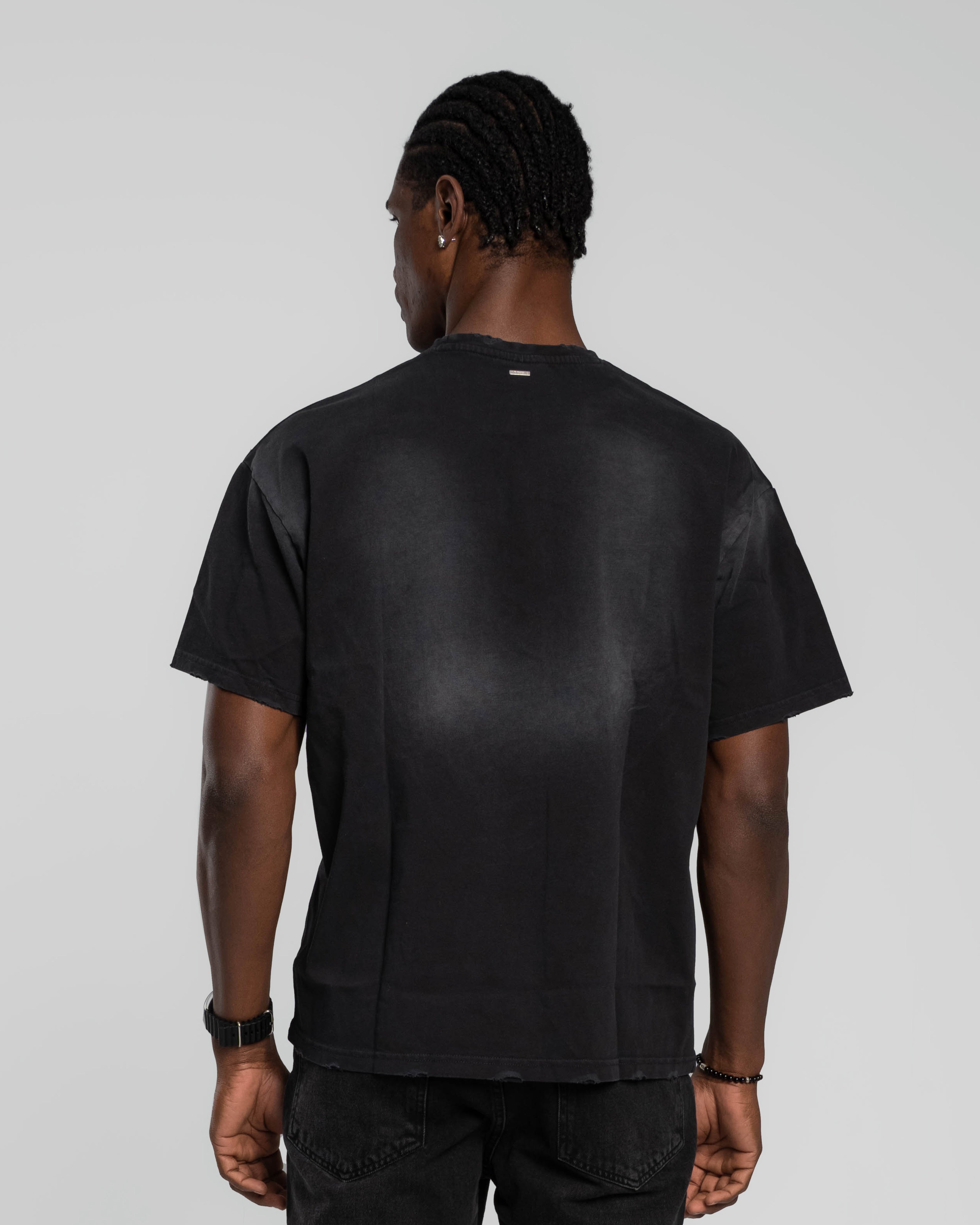 BLACK STONEWASHED T-SHIRT