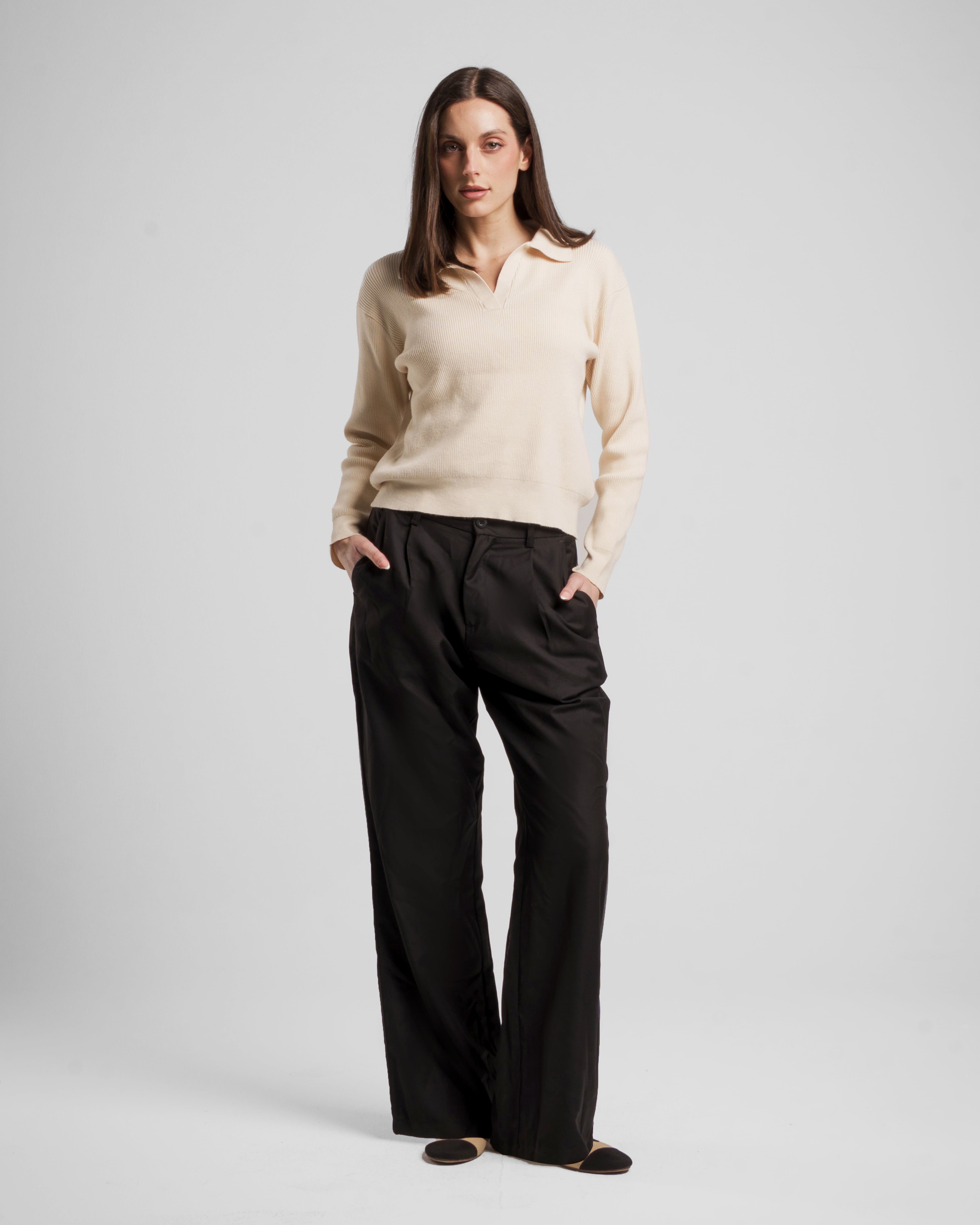 S X Y PLEAT TROUSERS