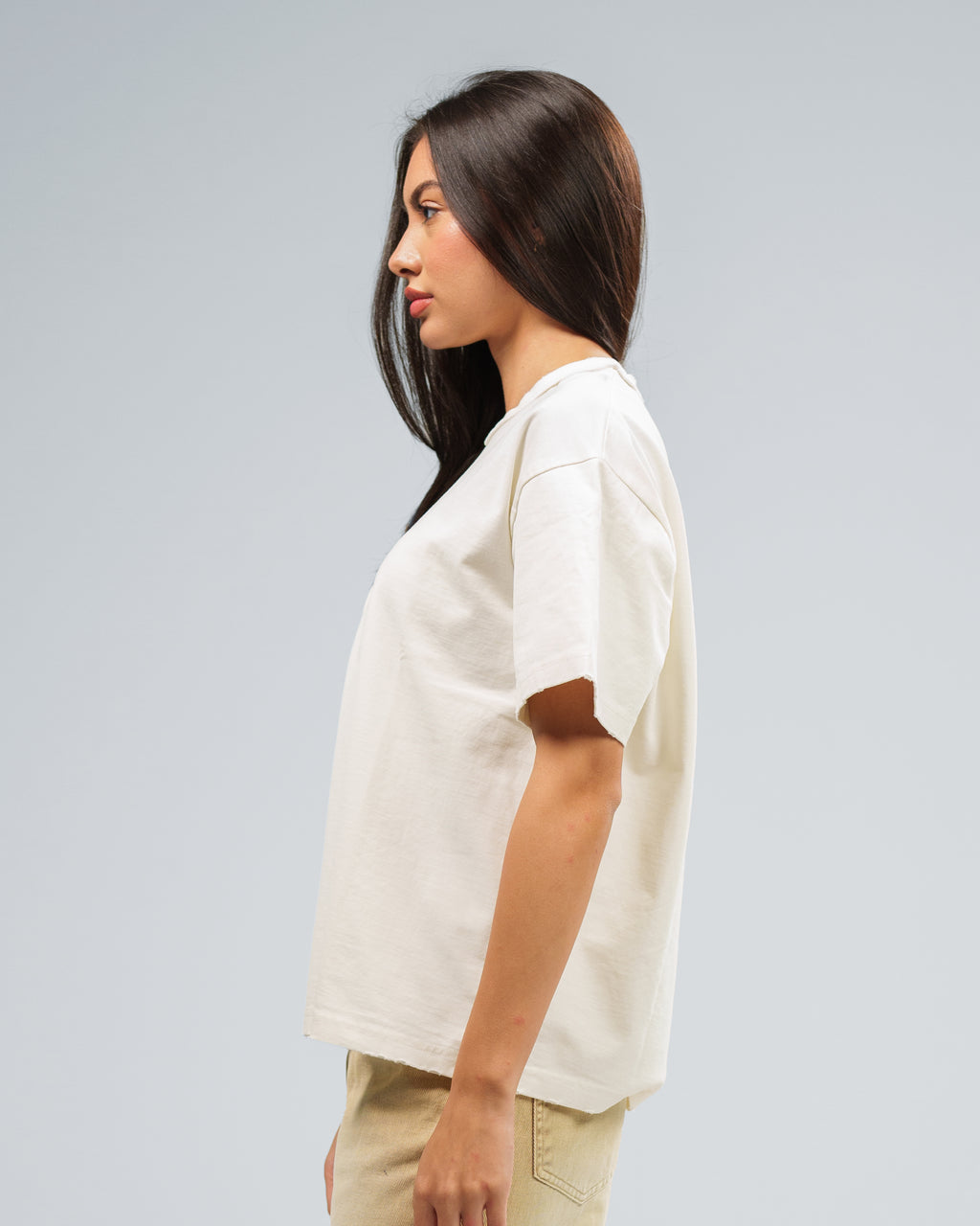 STONE WASHED DOUBLE POCKET T-SHIRT